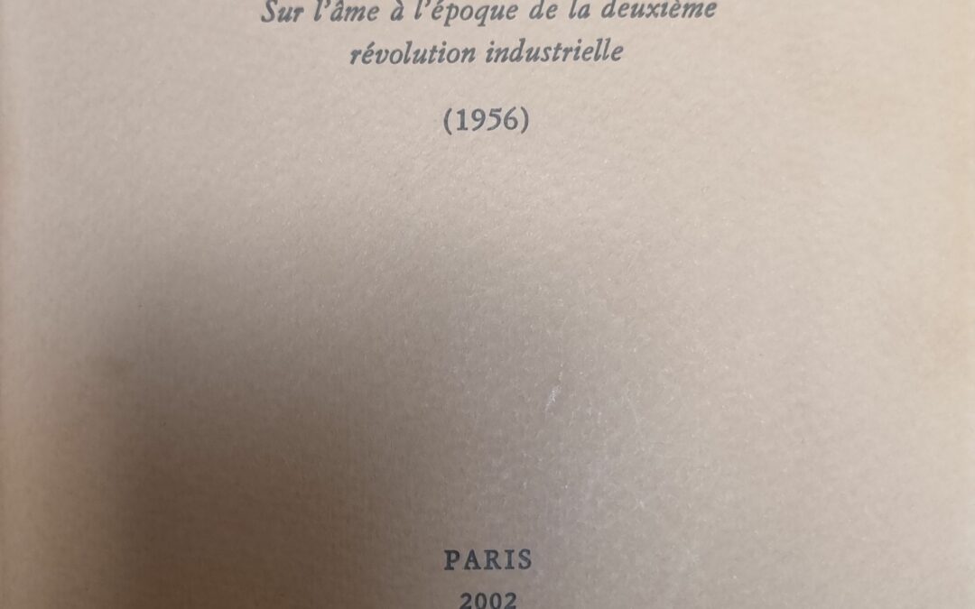 L&rsquo;Obsolescence de l&rsquo;homme : Sur l&rsquo;âme à l&rsquo;époque de la deuxième révolution industrielle (1956)