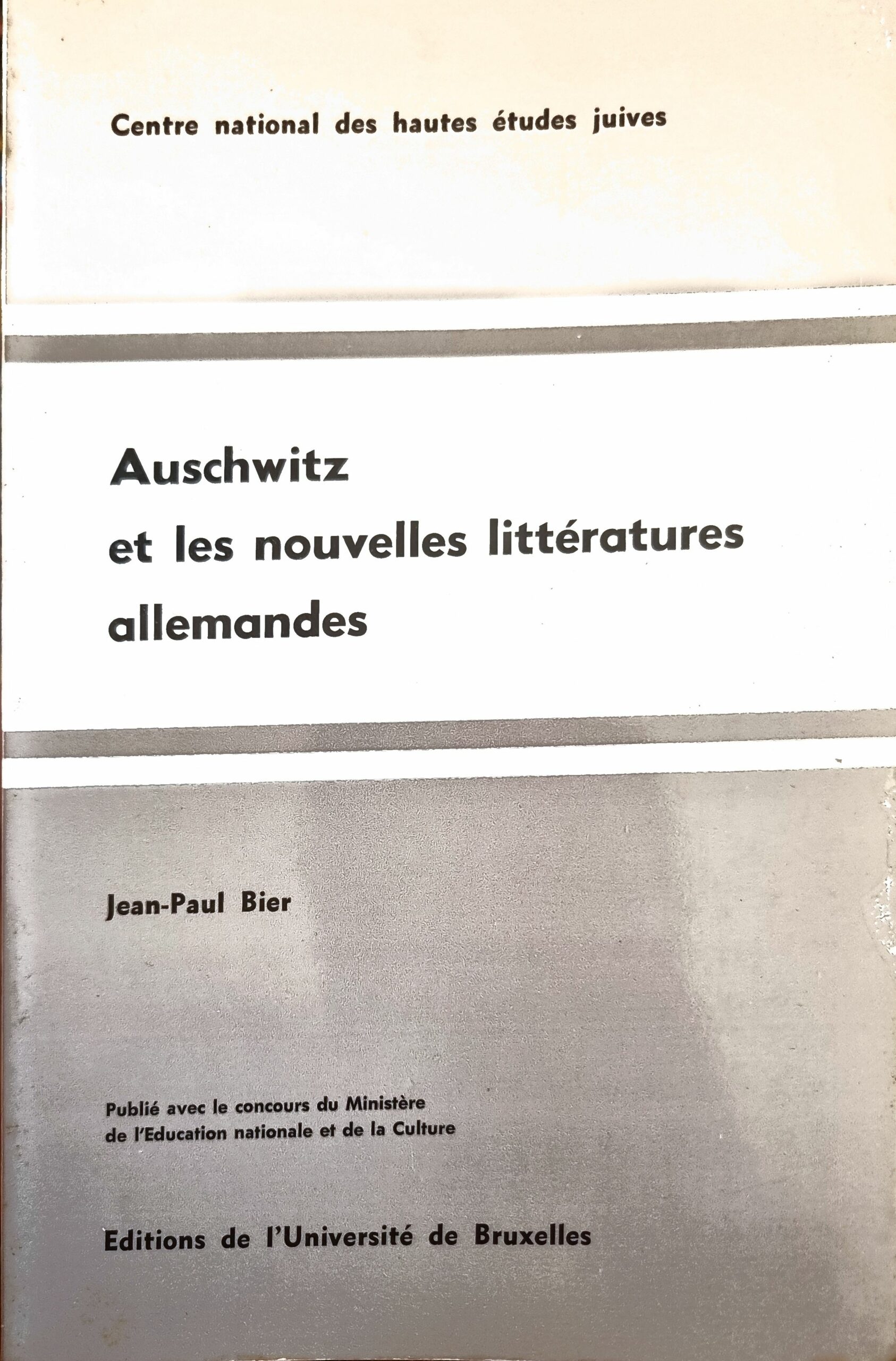 Auschwitz et les nouvelles littératures allemandes
