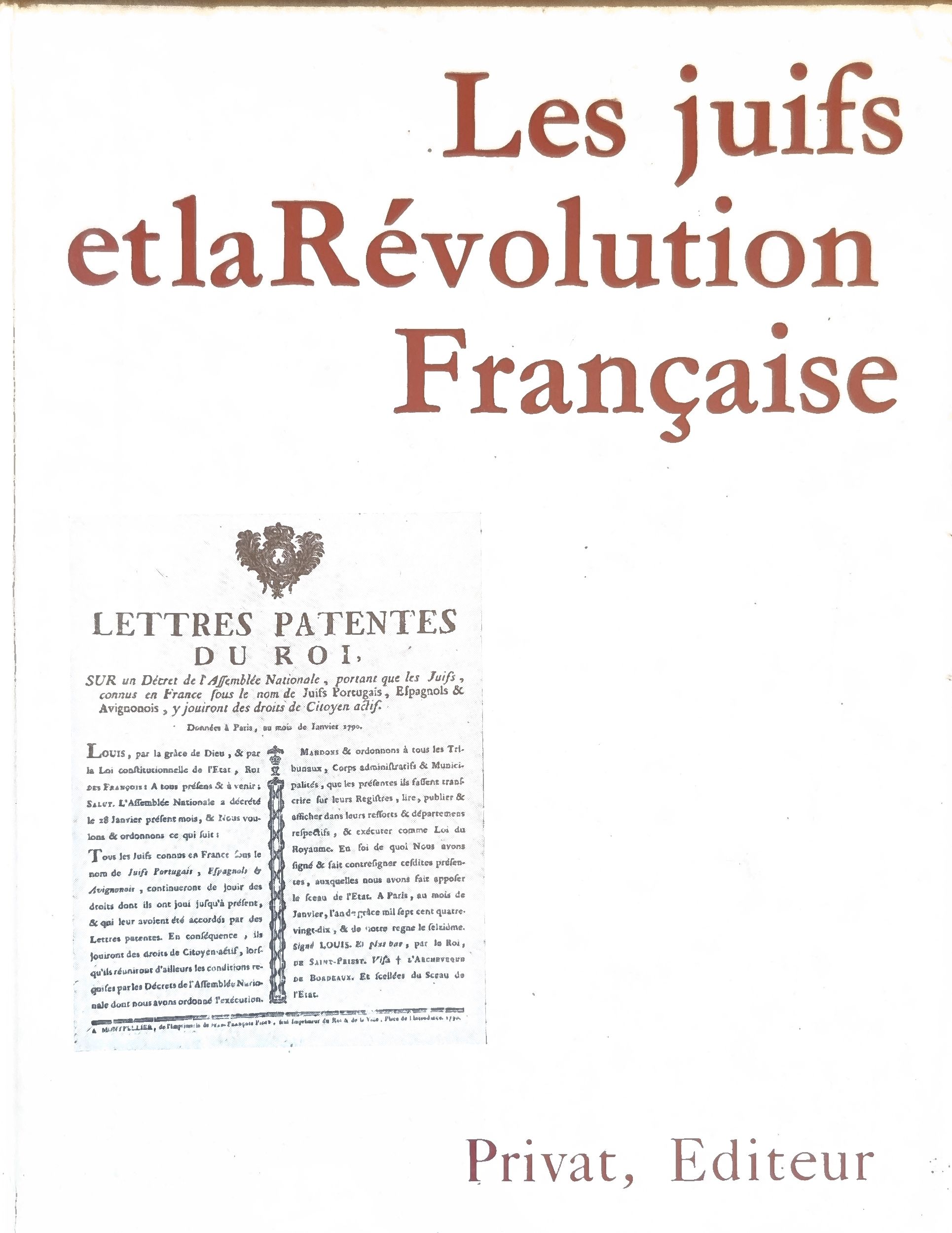 Les juifs et la Révolution Française