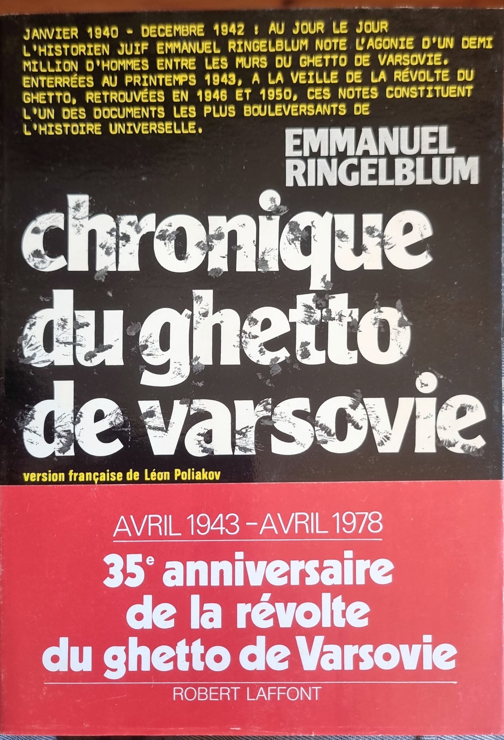 Chronique du ghetto de Varsovie