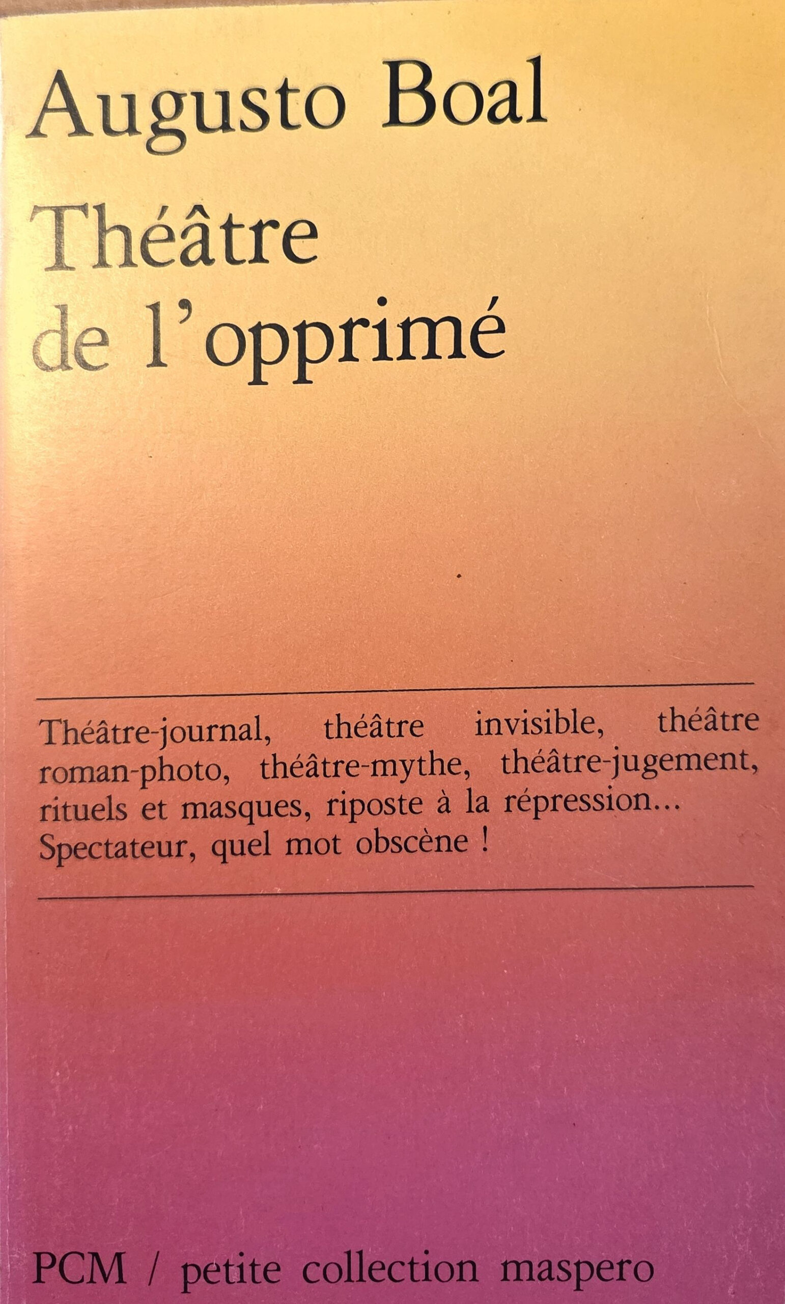Théâtre de l&rsquo;opprimé