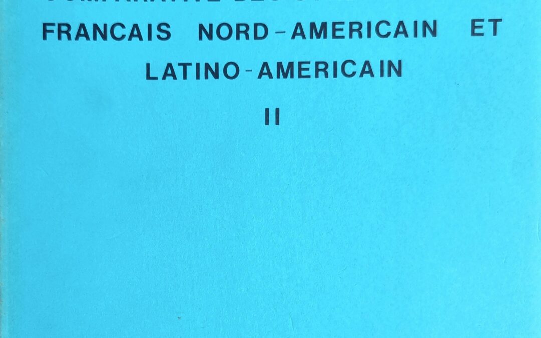 SYSTEMATISATION DE L&rsquo;ANALYSE COMPARATIVE DES SYNDICALISMES FRANCAIS NORD-AMERICAIN ET LATINO-AMERICAIN II