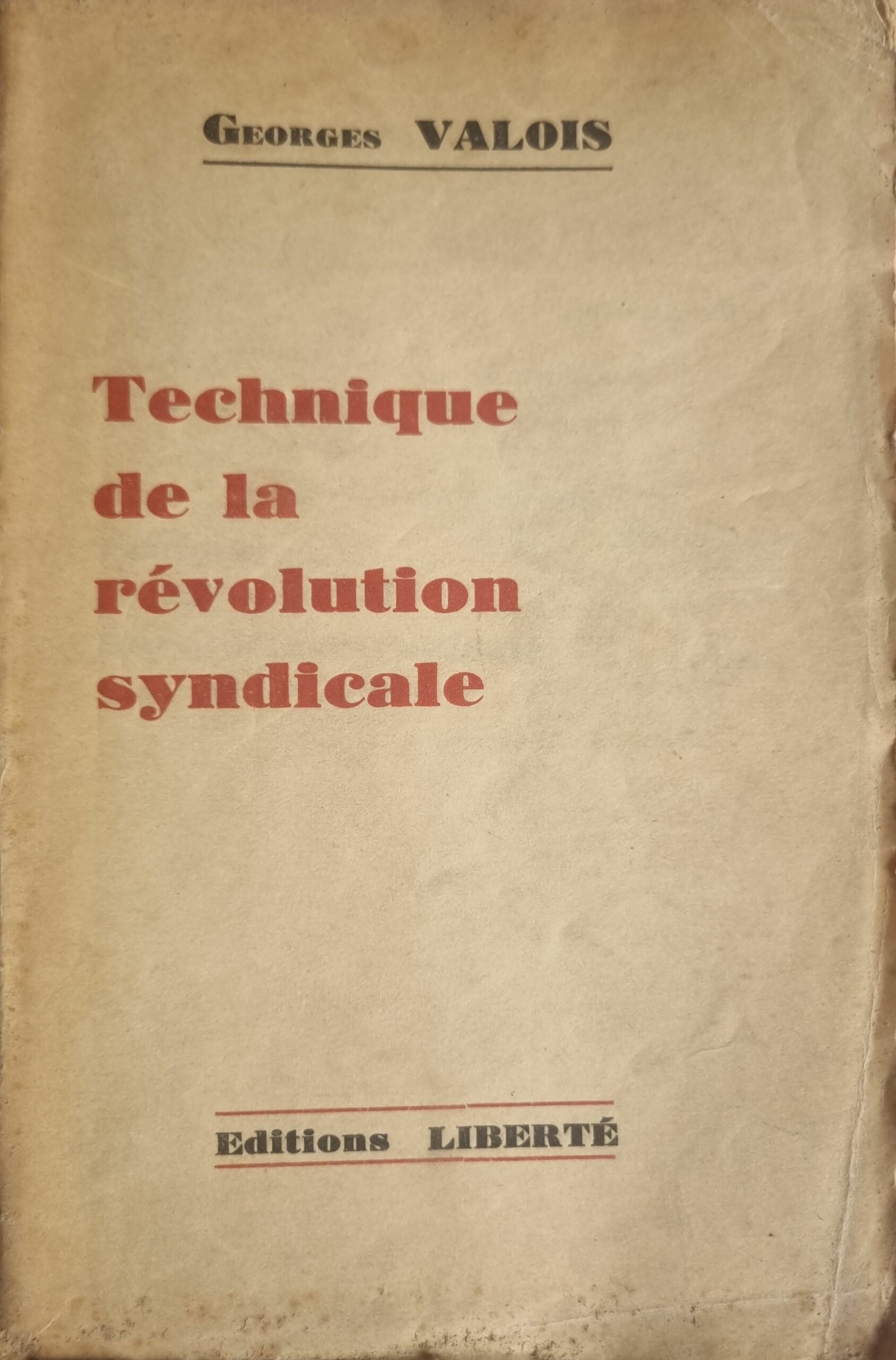 Technique de la révolution syndicale