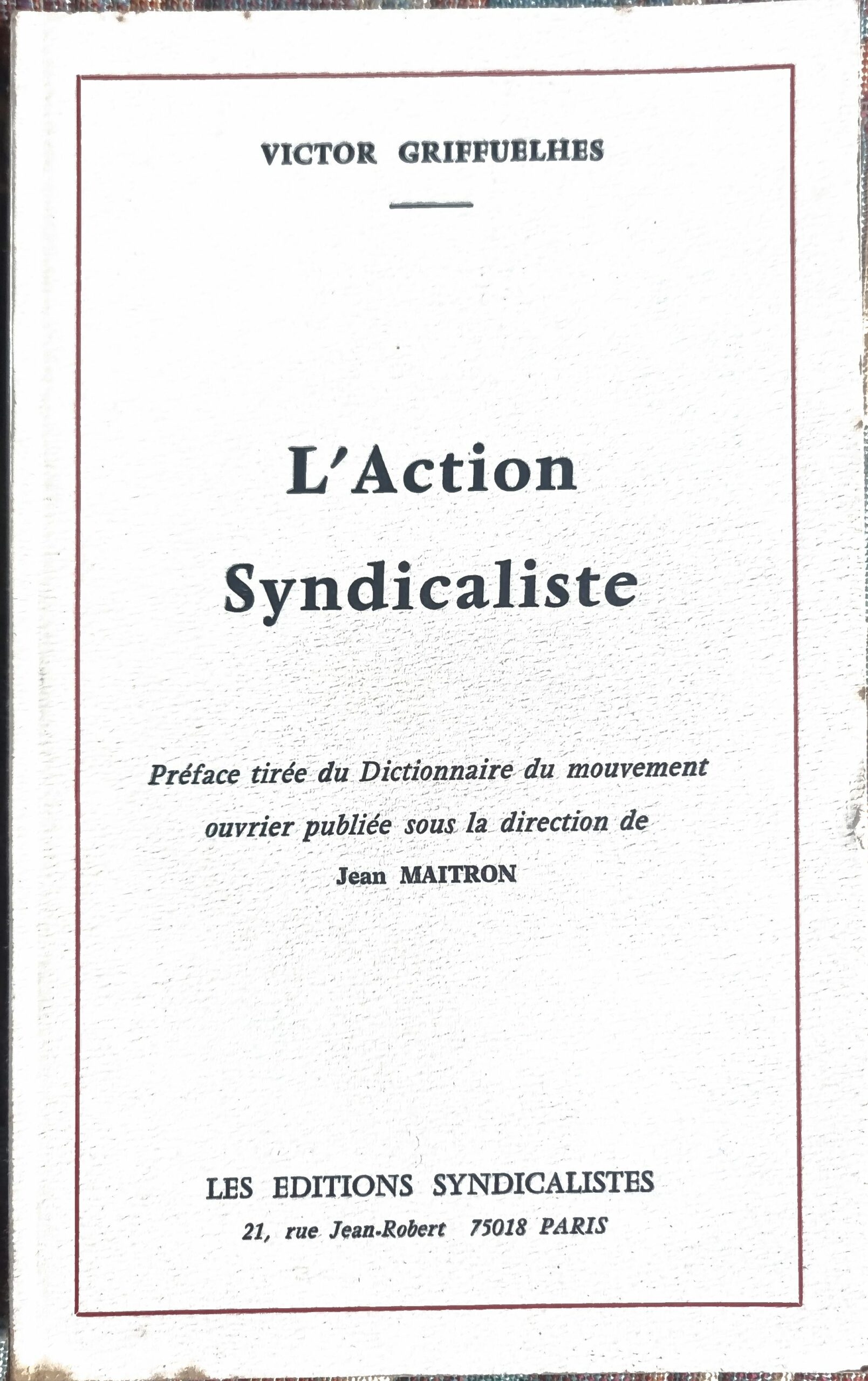 L&rsquo;Action Syndicaliste