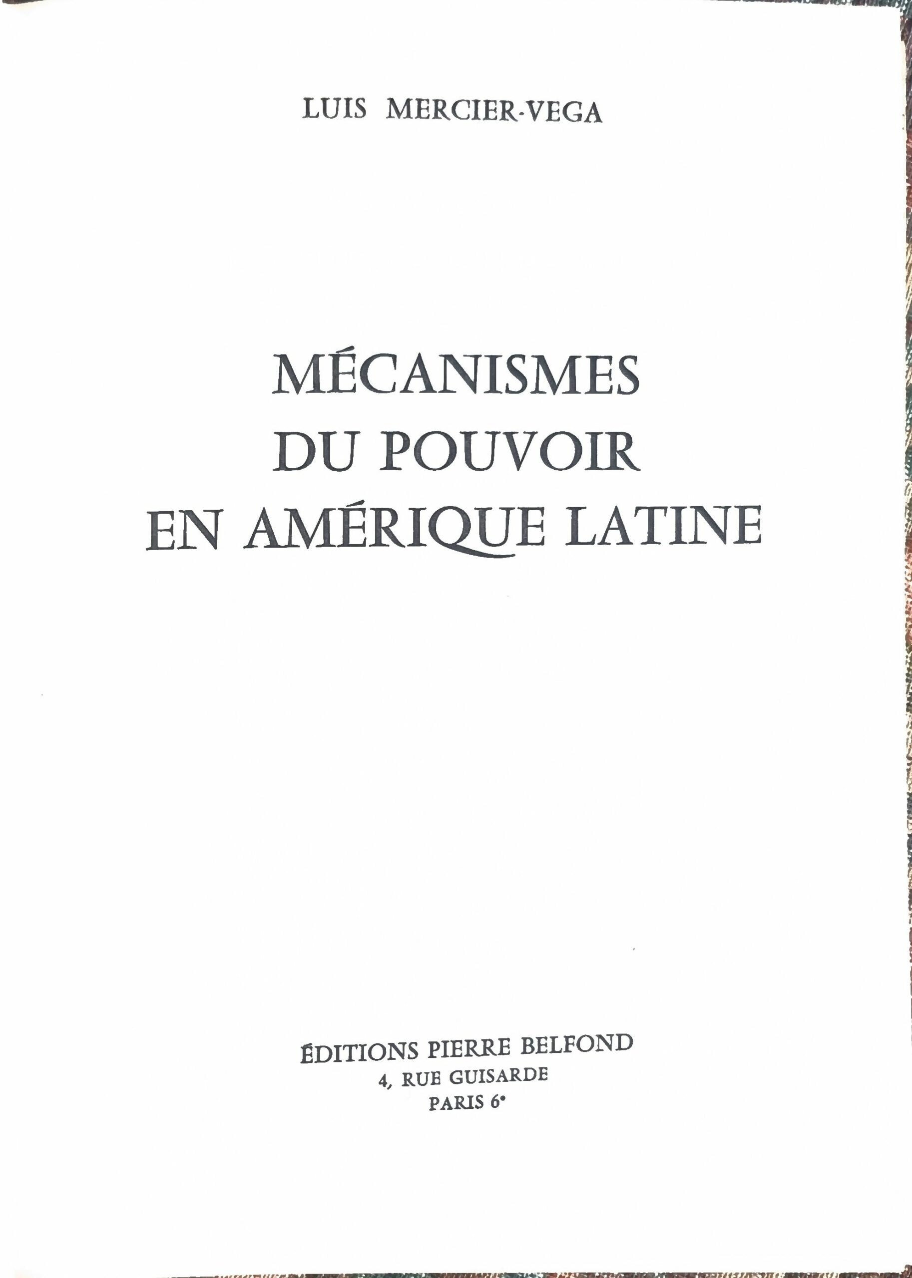 Mécanismes du pouvoir en Amérique latine