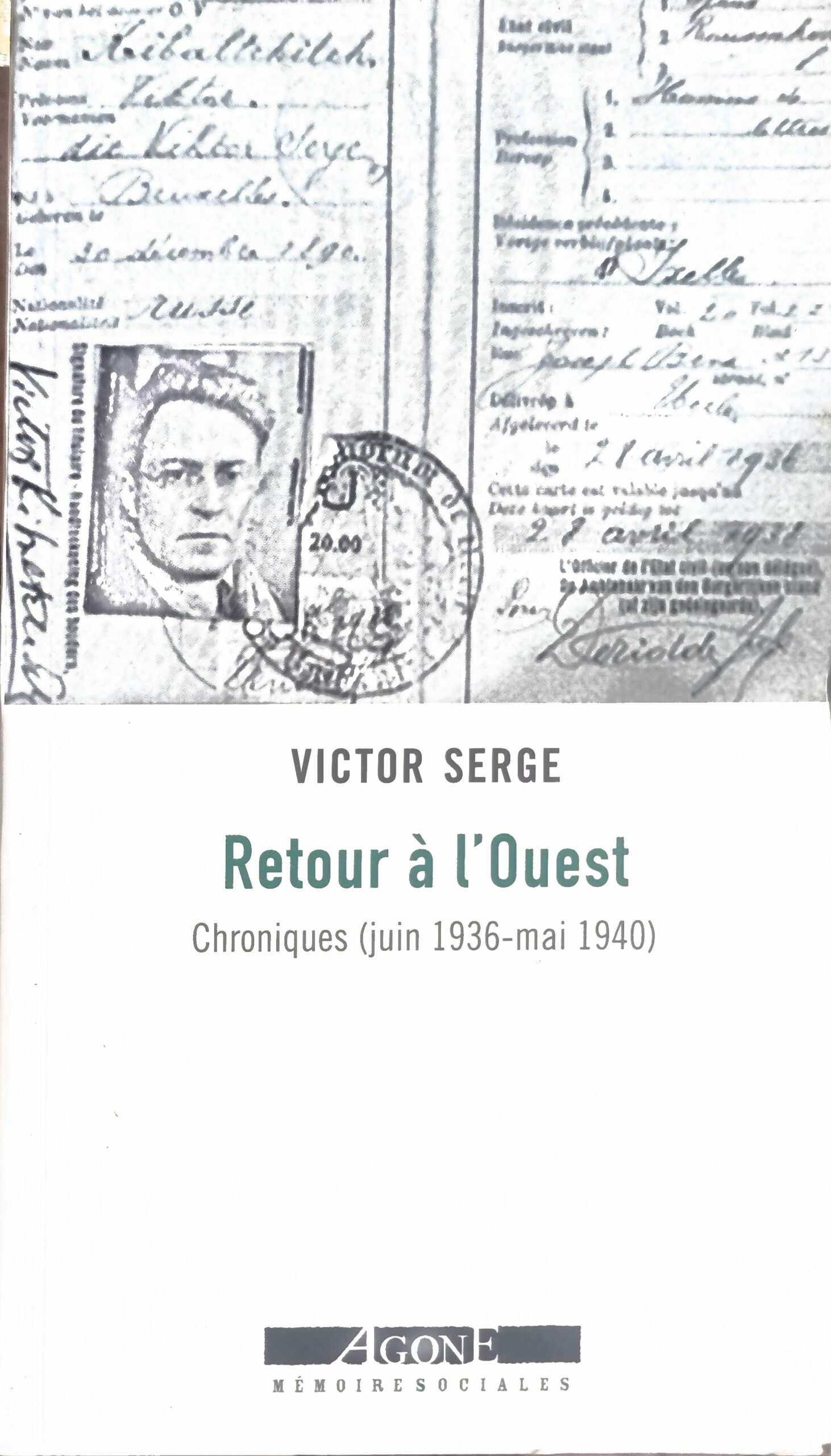 Retour à l&rsquo;Ouest Chroniques (juin 1936-mai 1940)