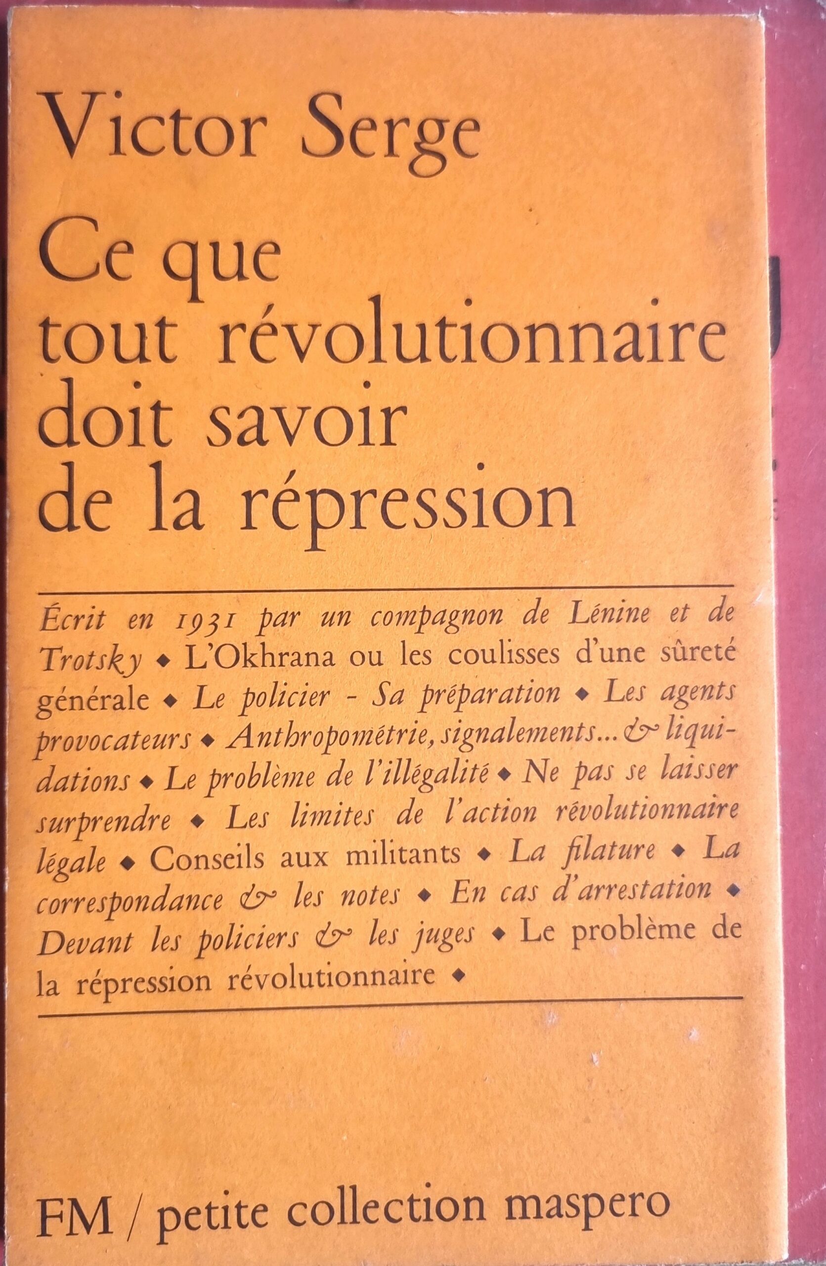 Ce que tout révolutionnaire doit savoir de la répression