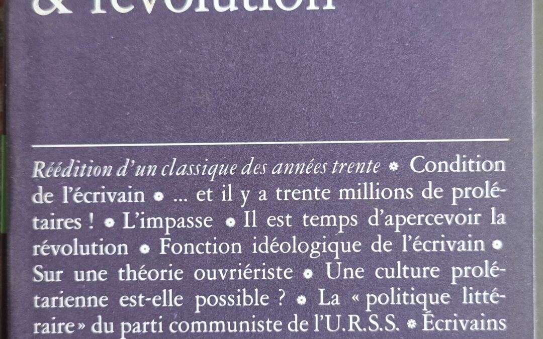 Littérature & révolution