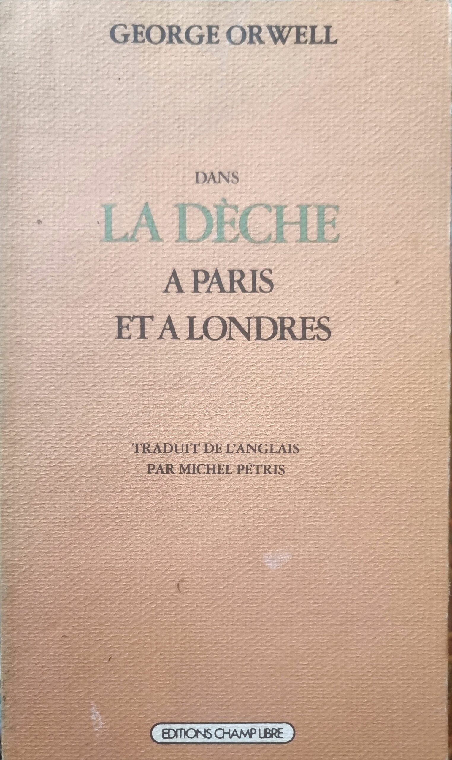 Dans LA DÈCHE A PARIS ET A LONDRES