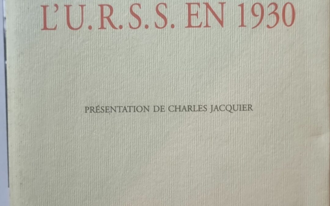 L&rsquo;U.R.S.S. EN 1930