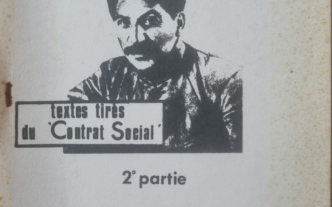 textes tirés du Contrat Social – 2° partie