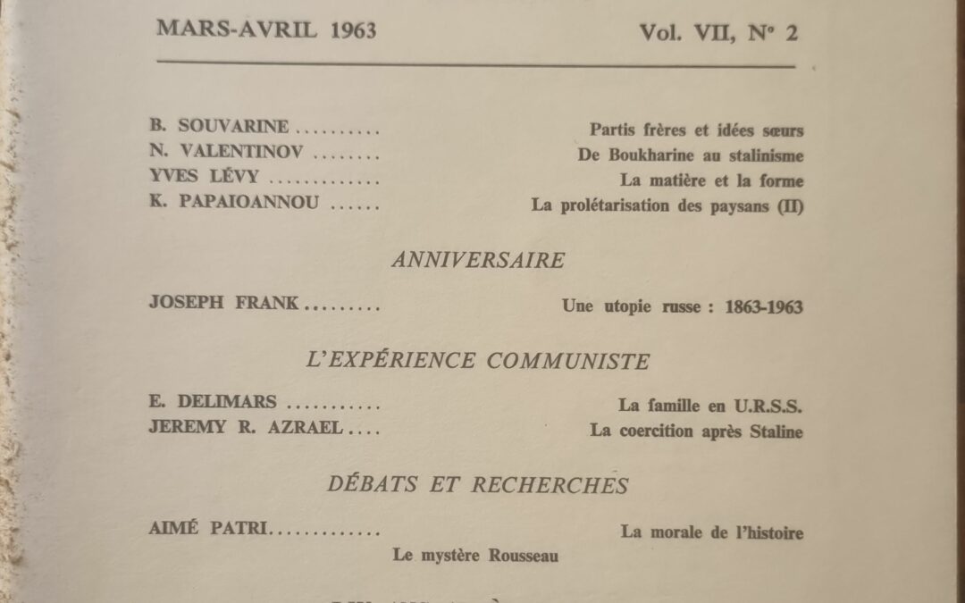 Le CONTRAT SOCIAL
