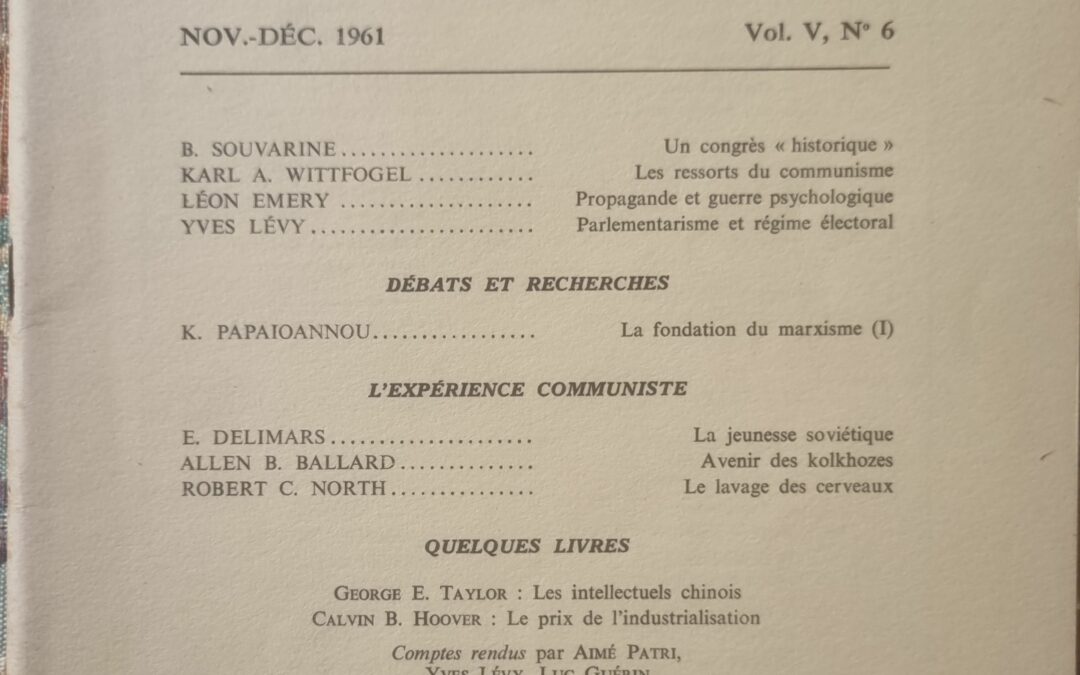 Le Contrat Social : revue historique et critique des faits et des idées