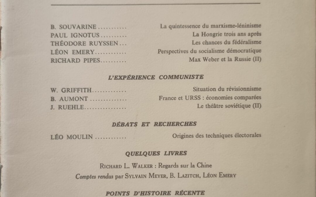 Le Contrat Social : Revue historique et critique des faits et des idées