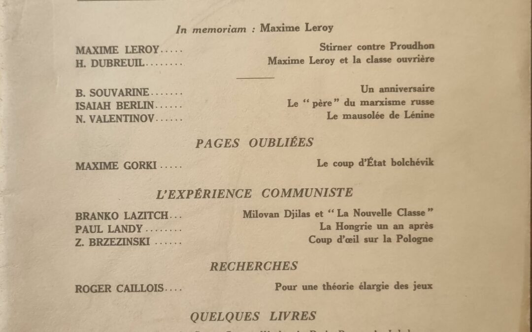Le Contrat Social : revue historique et critique des faits et des idées (Vol. I, N° 5)