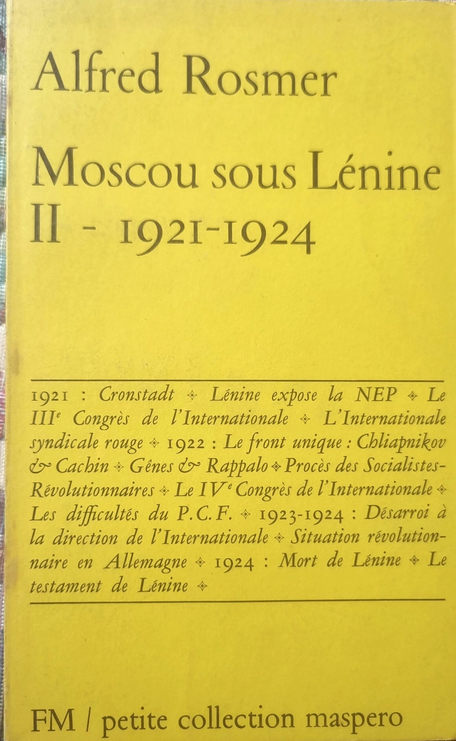 Moscou sous Lénine II – 1921-1924
