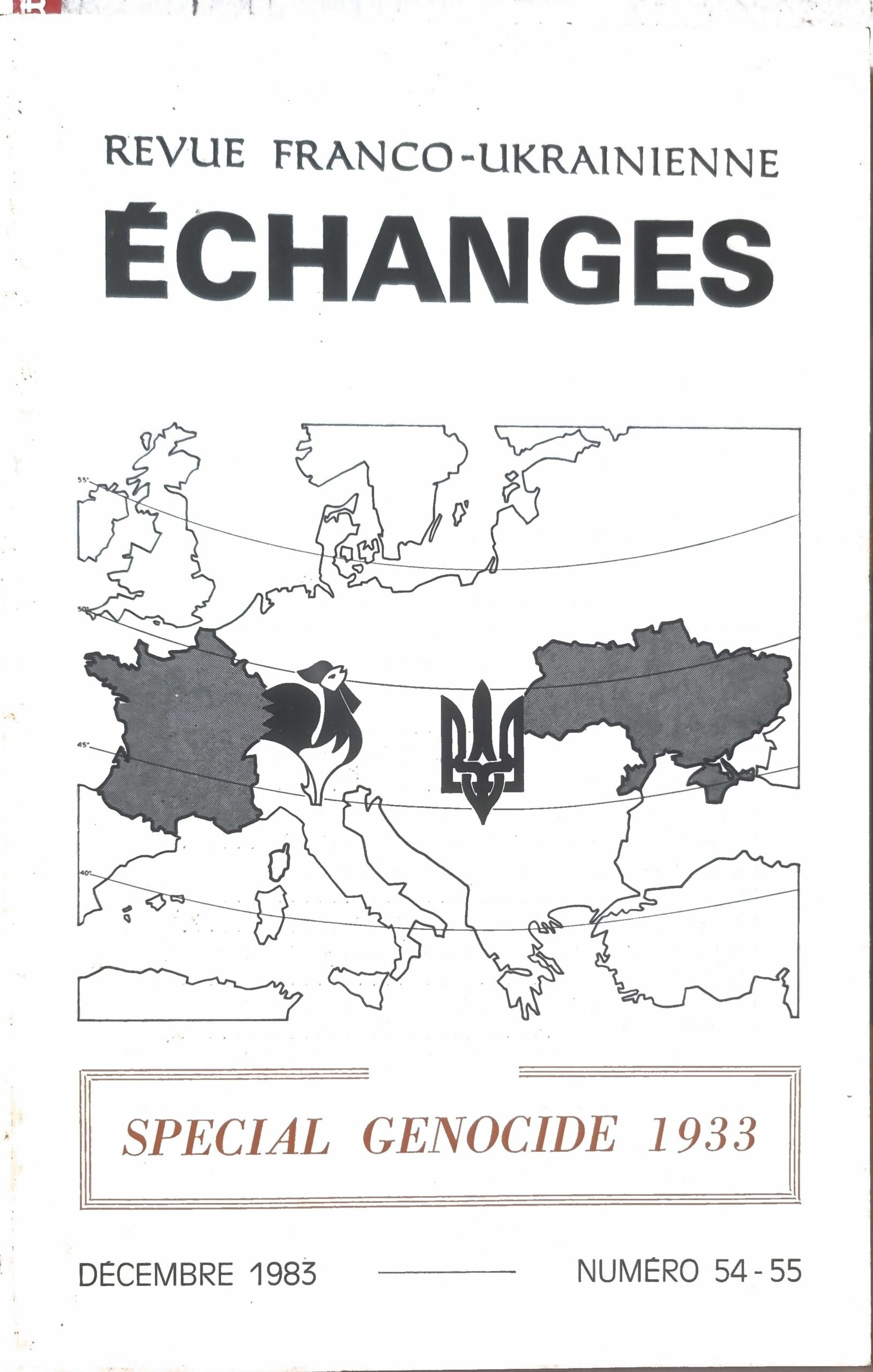 REVUE FRANCO-UKRAINIENNE ÉCHANGES – SPECIAL GENOCIDE 1933