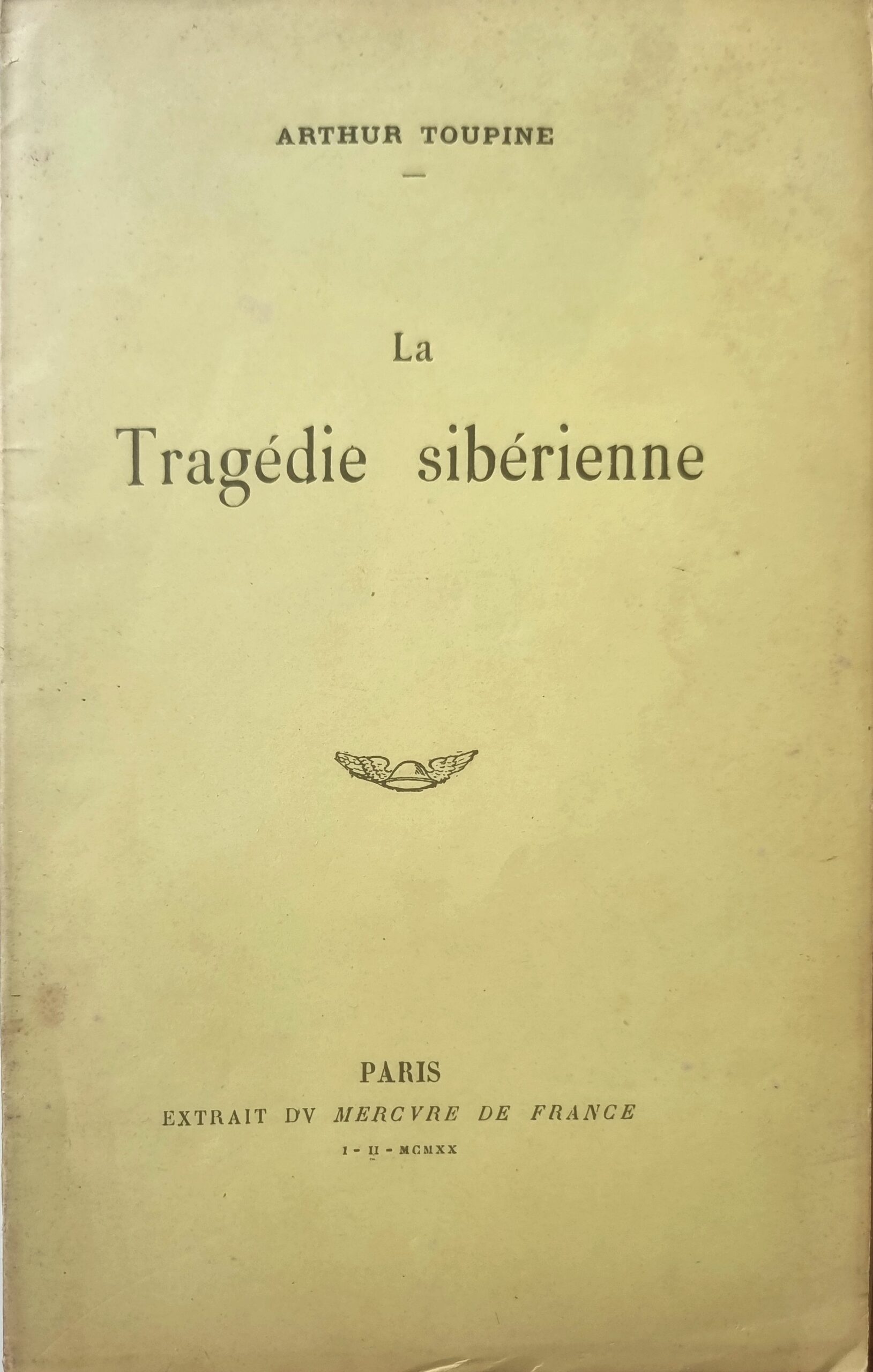 La Tragédie sibérienne