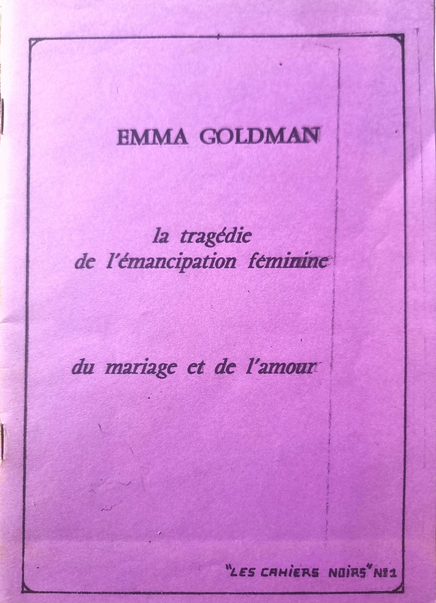 la tragédie de l&rsquo;émancipation féminine du mariage et de l&rsquo;amour