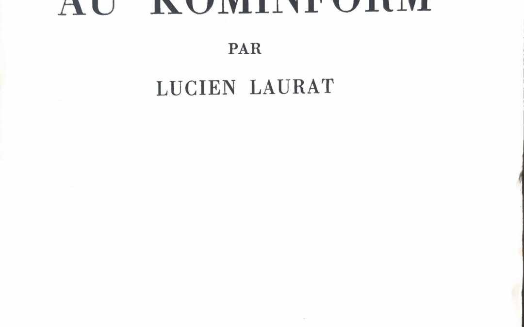 Du Komintern au Kominform