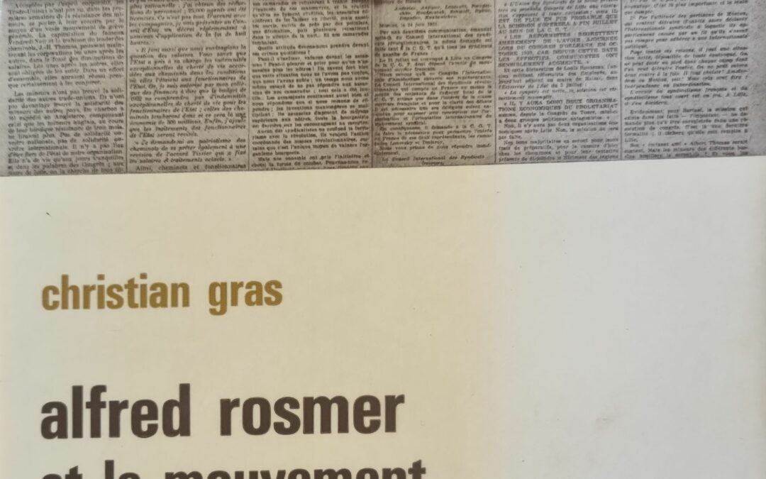 Alfred Rosmer et le mouvement révolutionnaire international