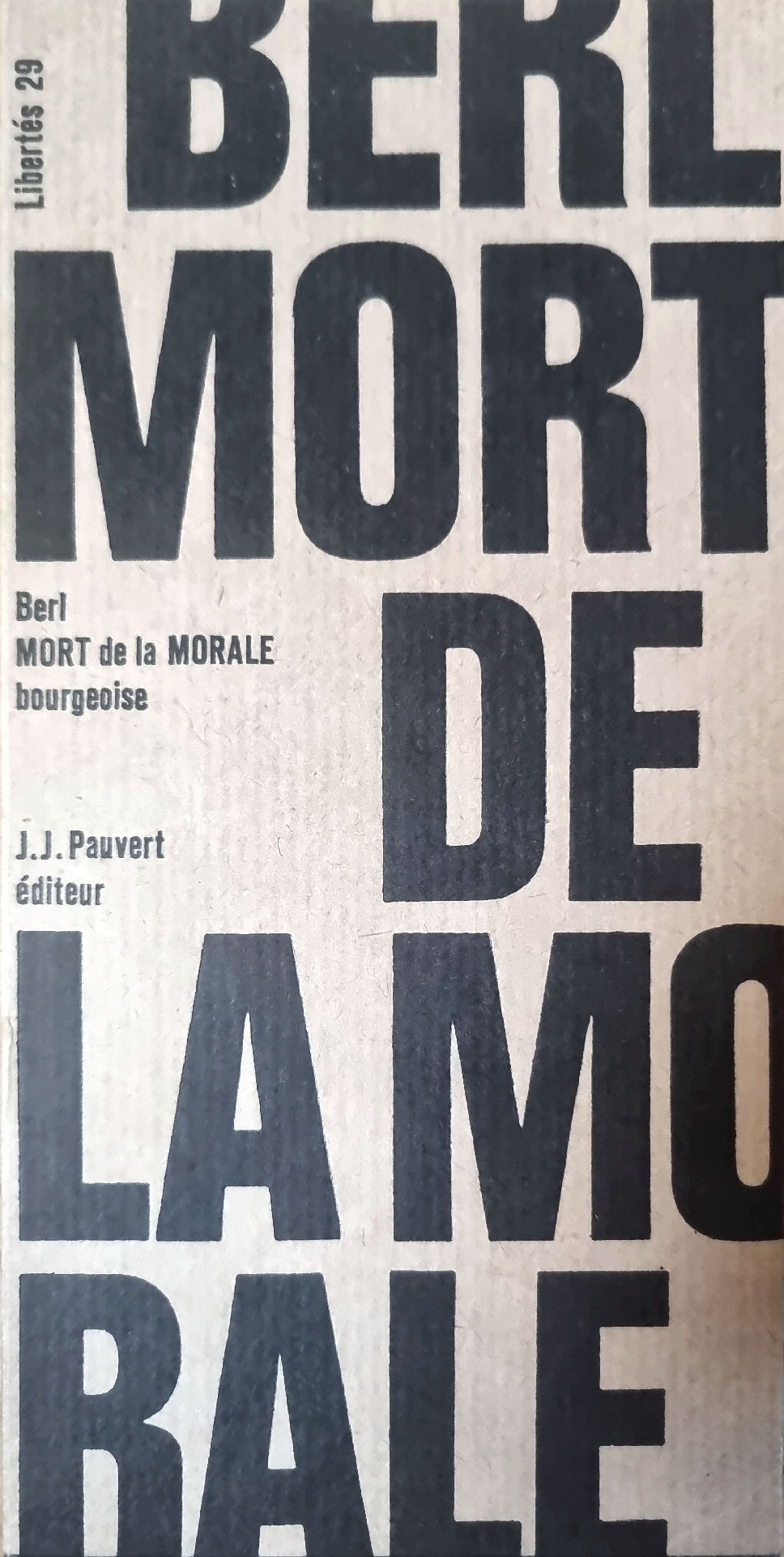 Mort de la morale bourgeoise