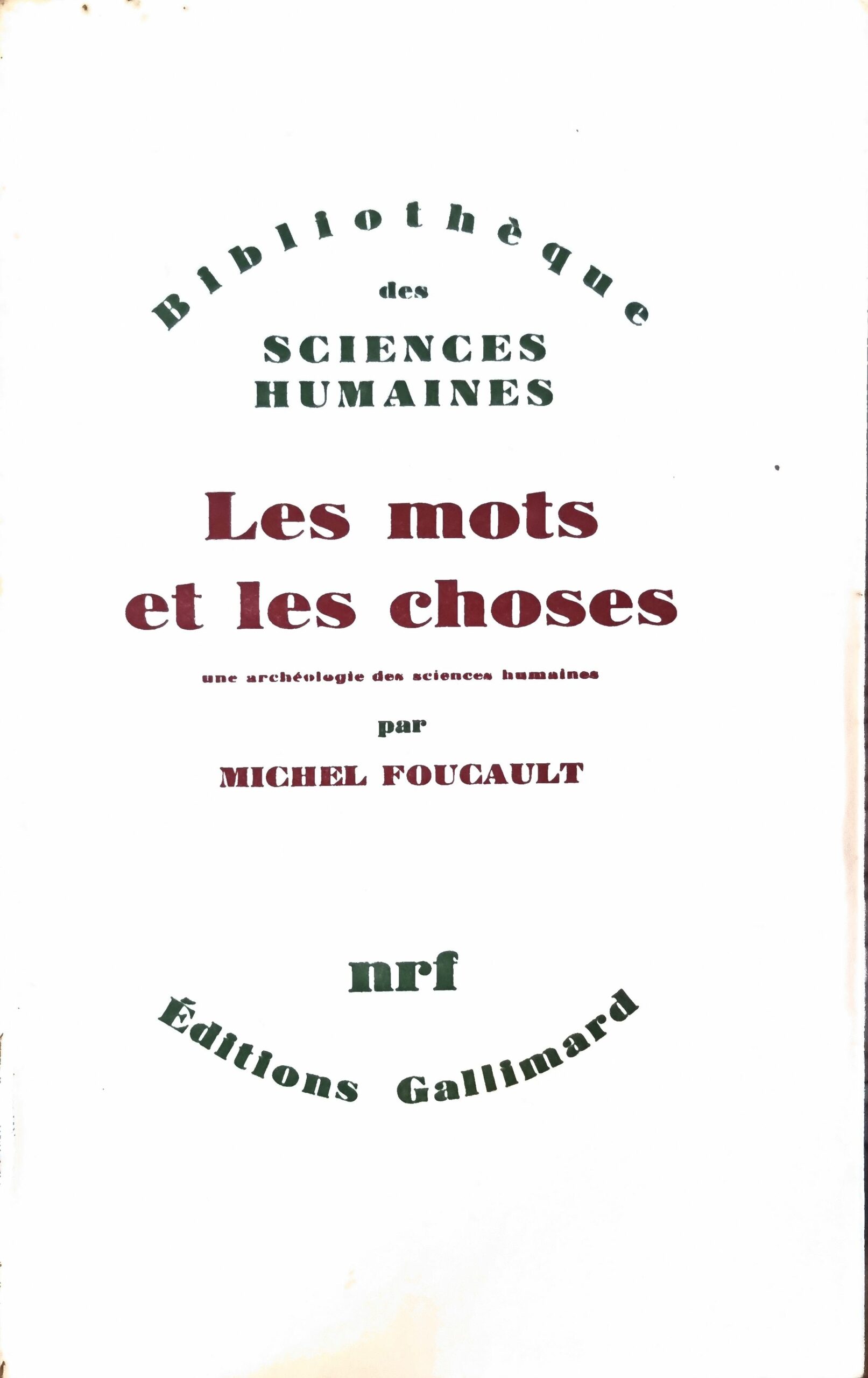 Les mots et les choses