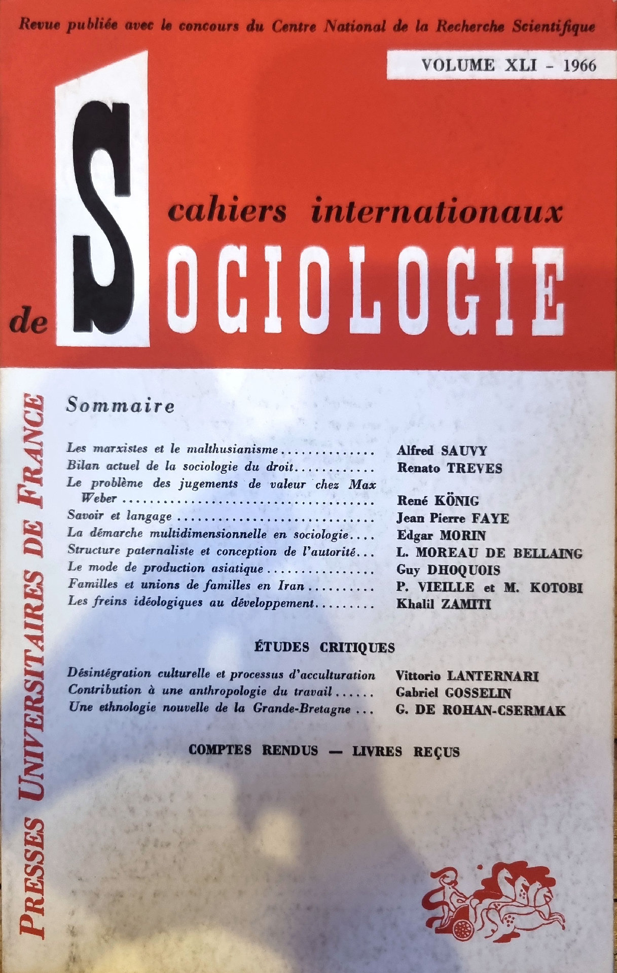 Cahiers Internationaux de Sociologie