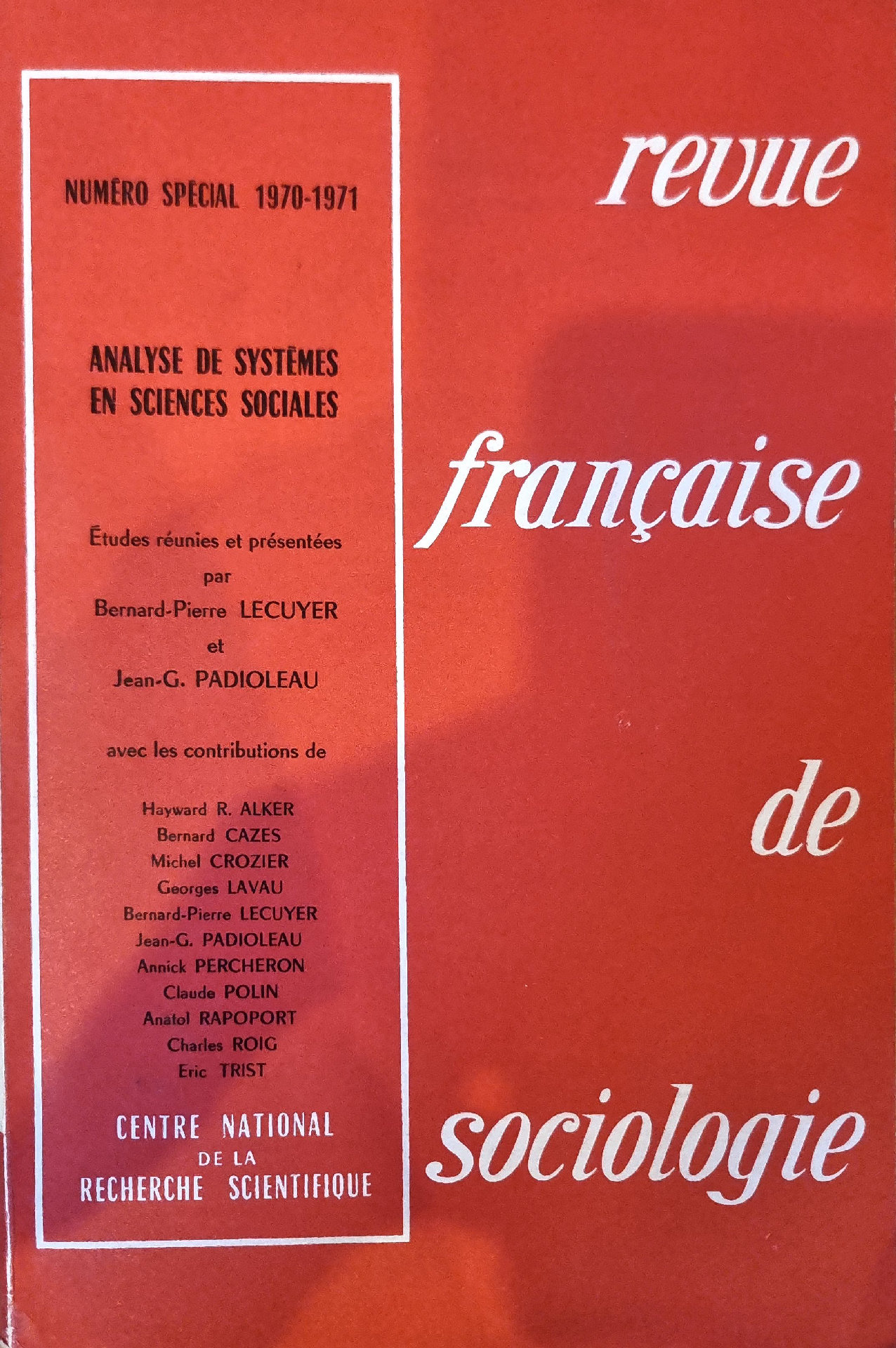 Analyse de Systèmes en Sciences Sociales