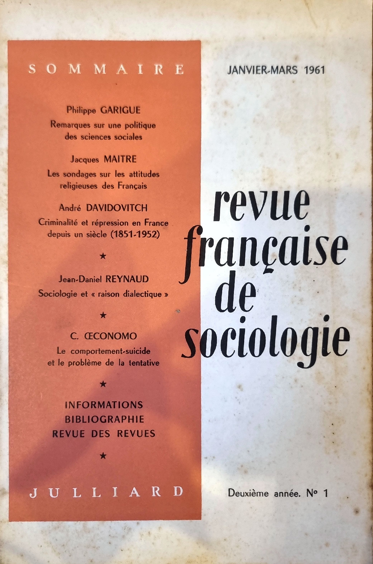 Revue française de sociologie