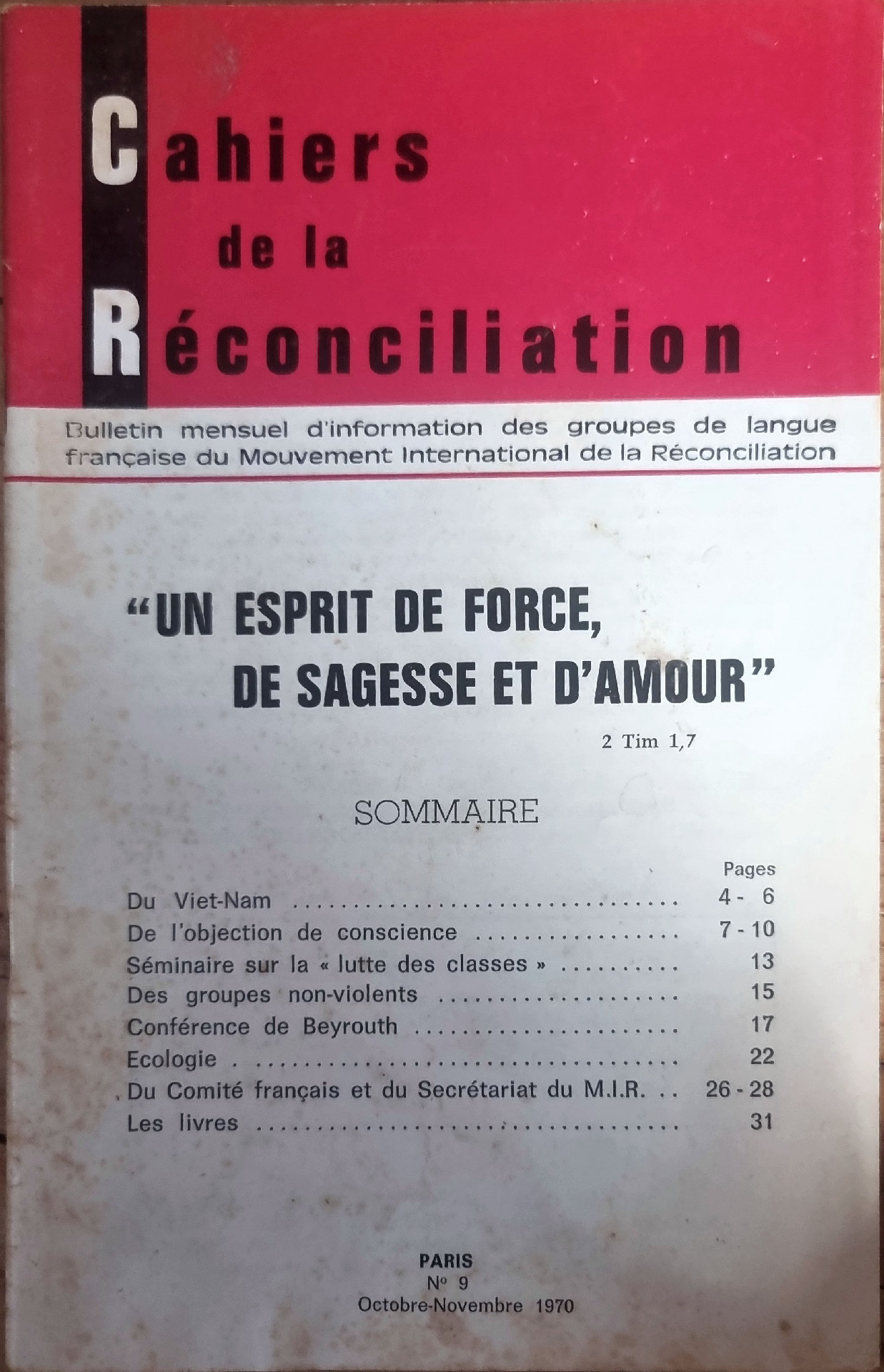 Cahiers de la Réconciliation