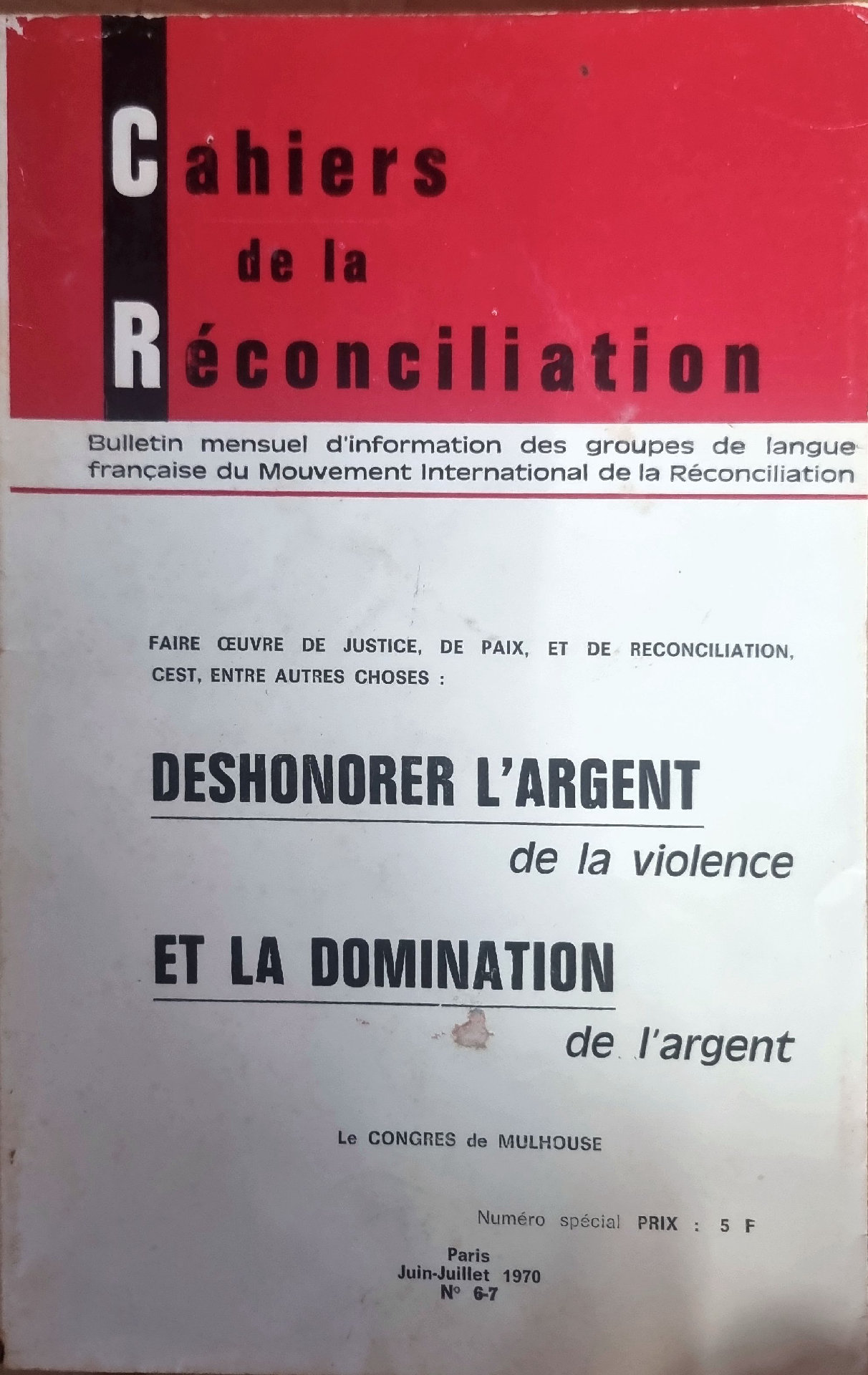 Cahiers de la Réconciliation