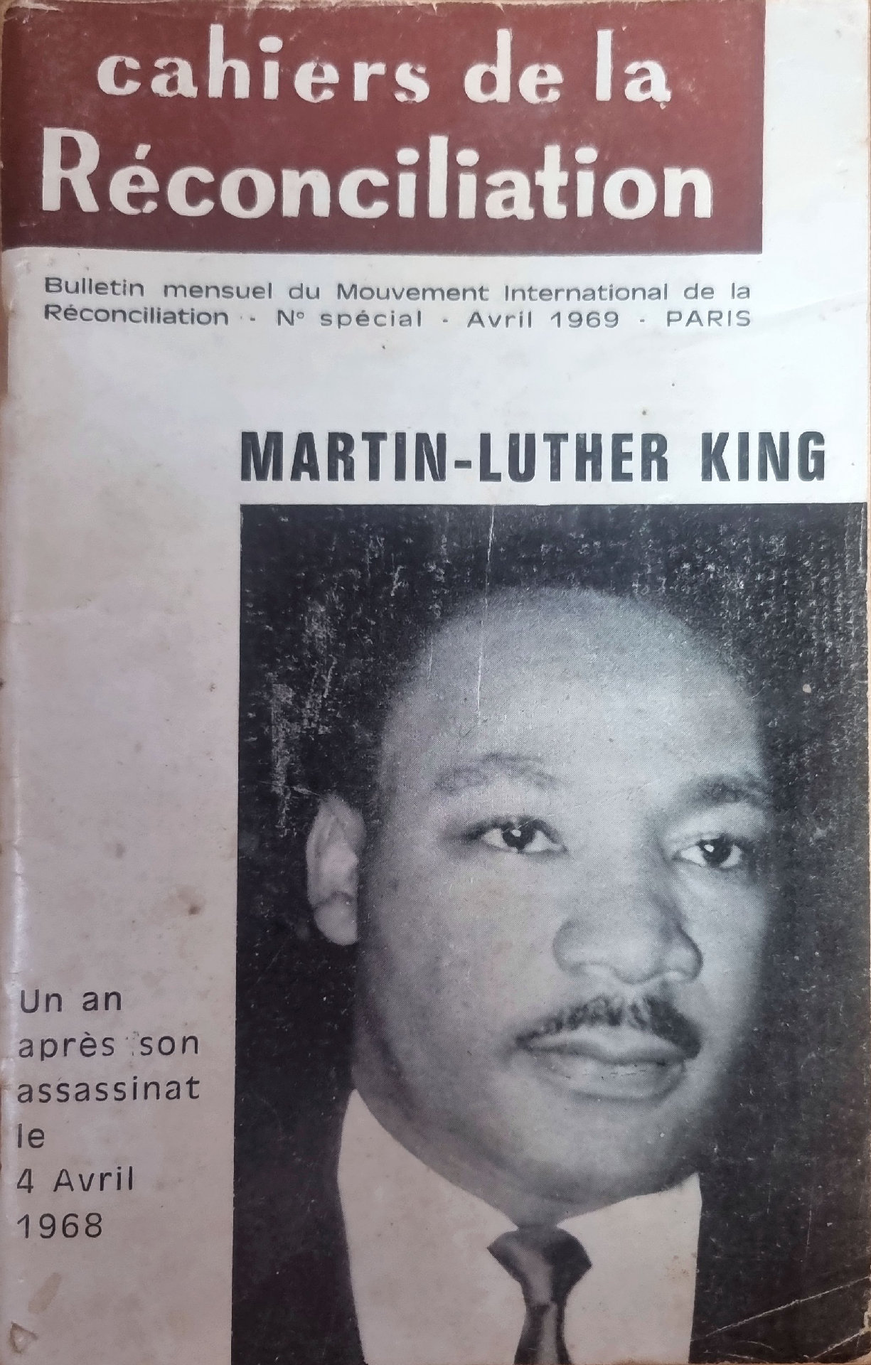 cahiers de la Réconciliation – MARTIN-LUTHER KING