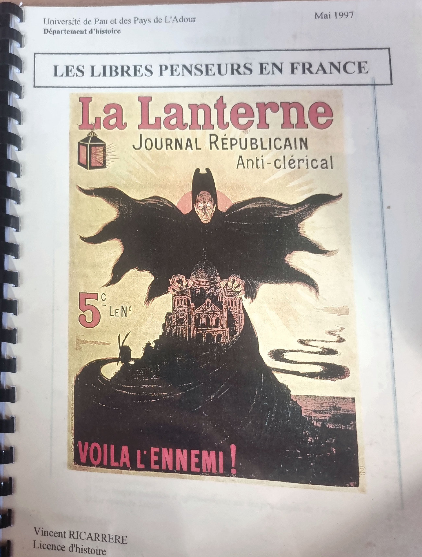 LES LIBRES PENSEURS EN FRANCE