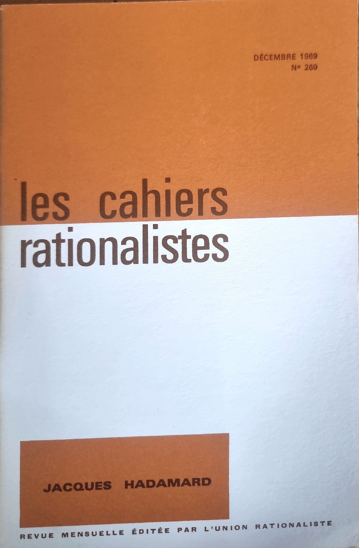 Les cahiers rationalistes