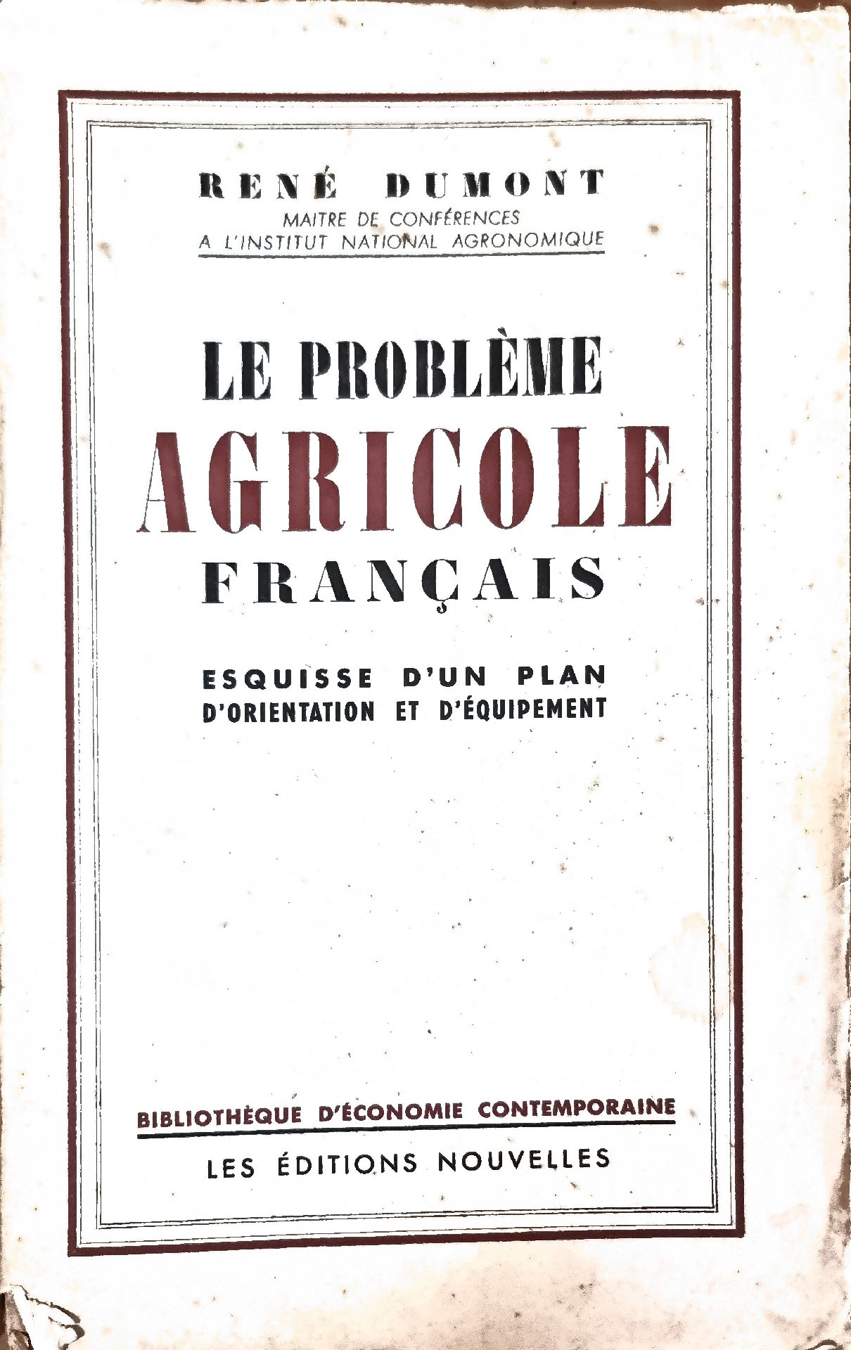 Le Problème Agricole Français