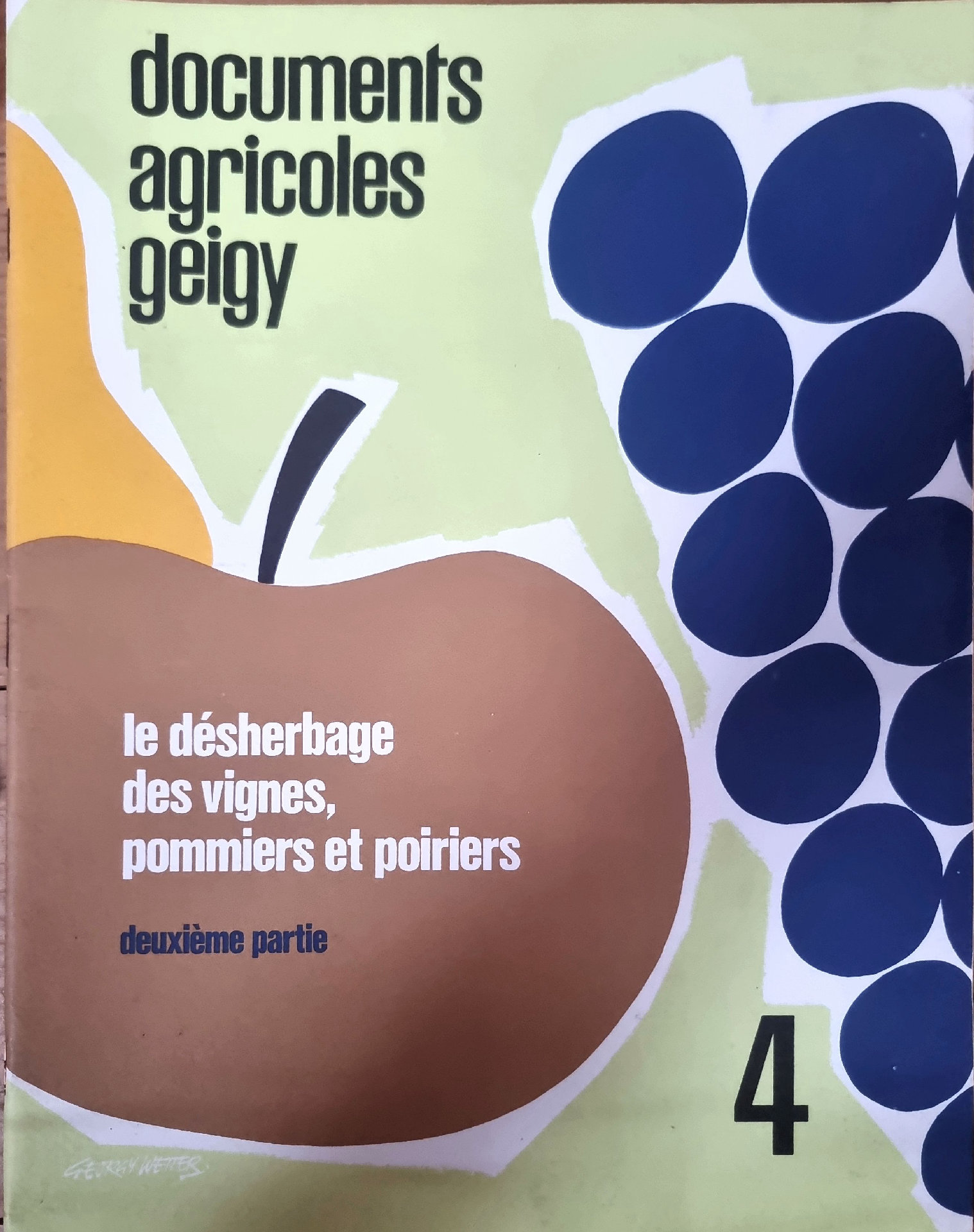 Le désherbage des vignes, pommiers et poiriers, deuxième partie