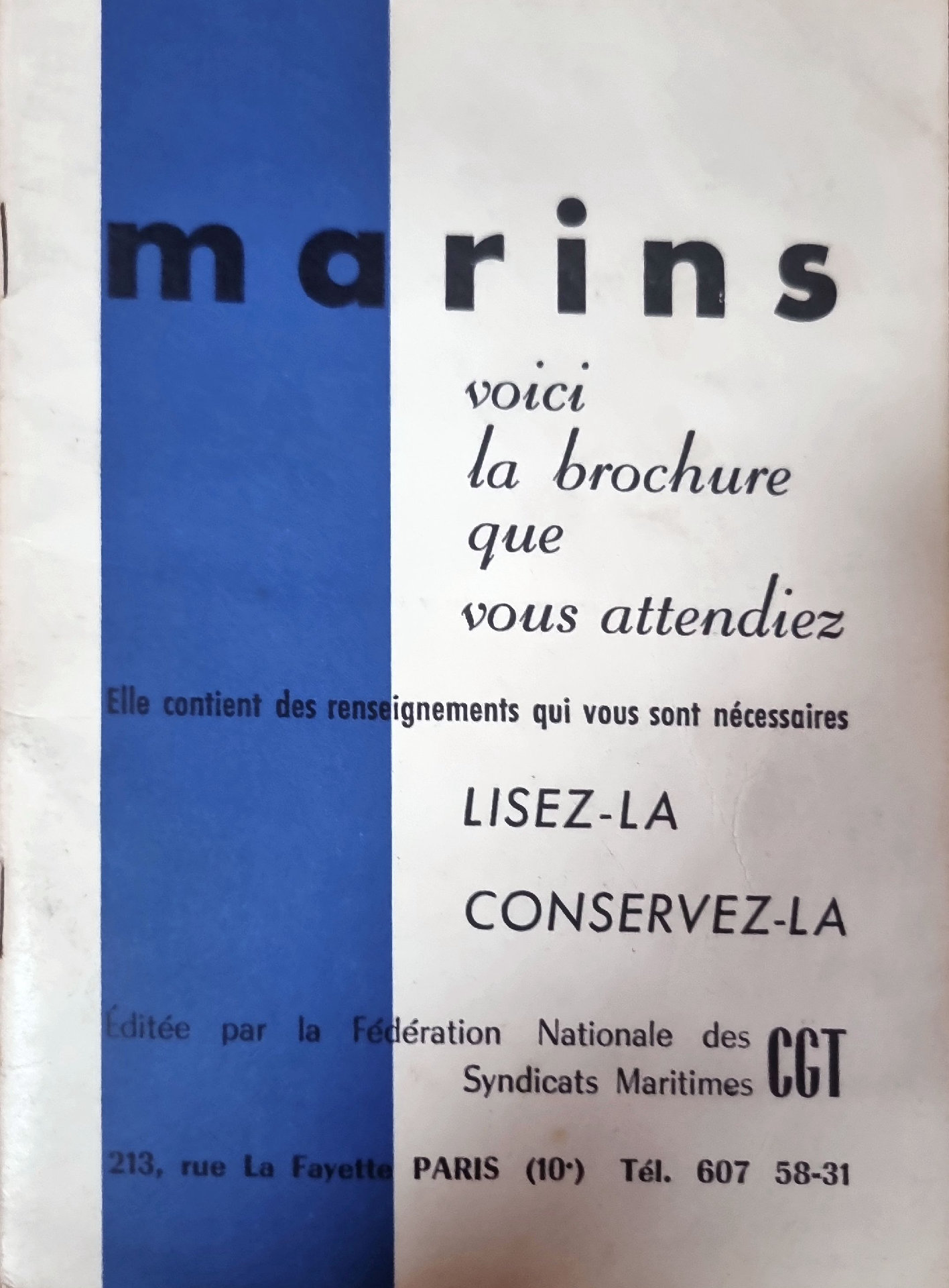 Marins, voici la brochure que vous attendiez