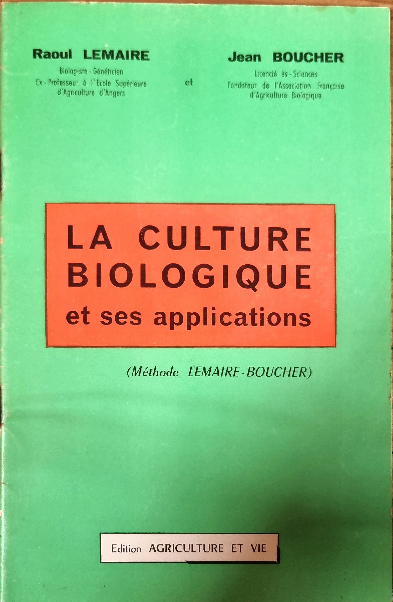 La Culture Biologique et ses applications