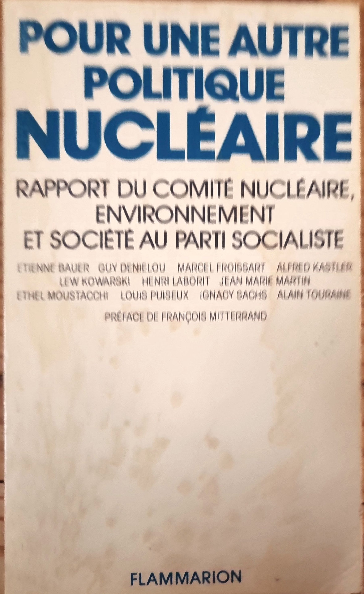 POUR UNE AUTRE POLITIQUE NUCLÉAIRE
