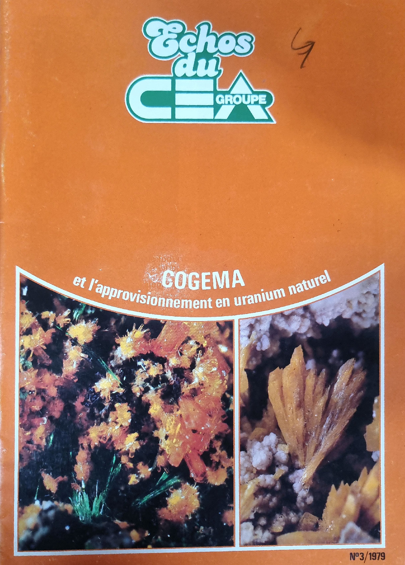 Echos du CEA GROUPE N°3/1979 : COGEMA et l&rsquo;approvisionnement en uranium naturel