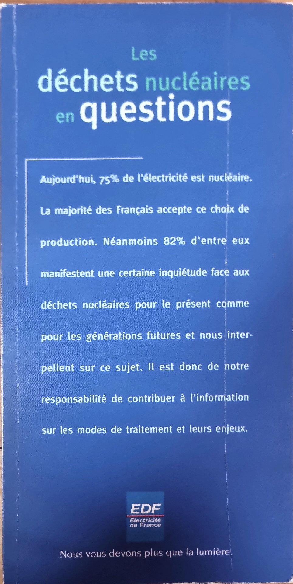 Les déchets nucléaires en questions