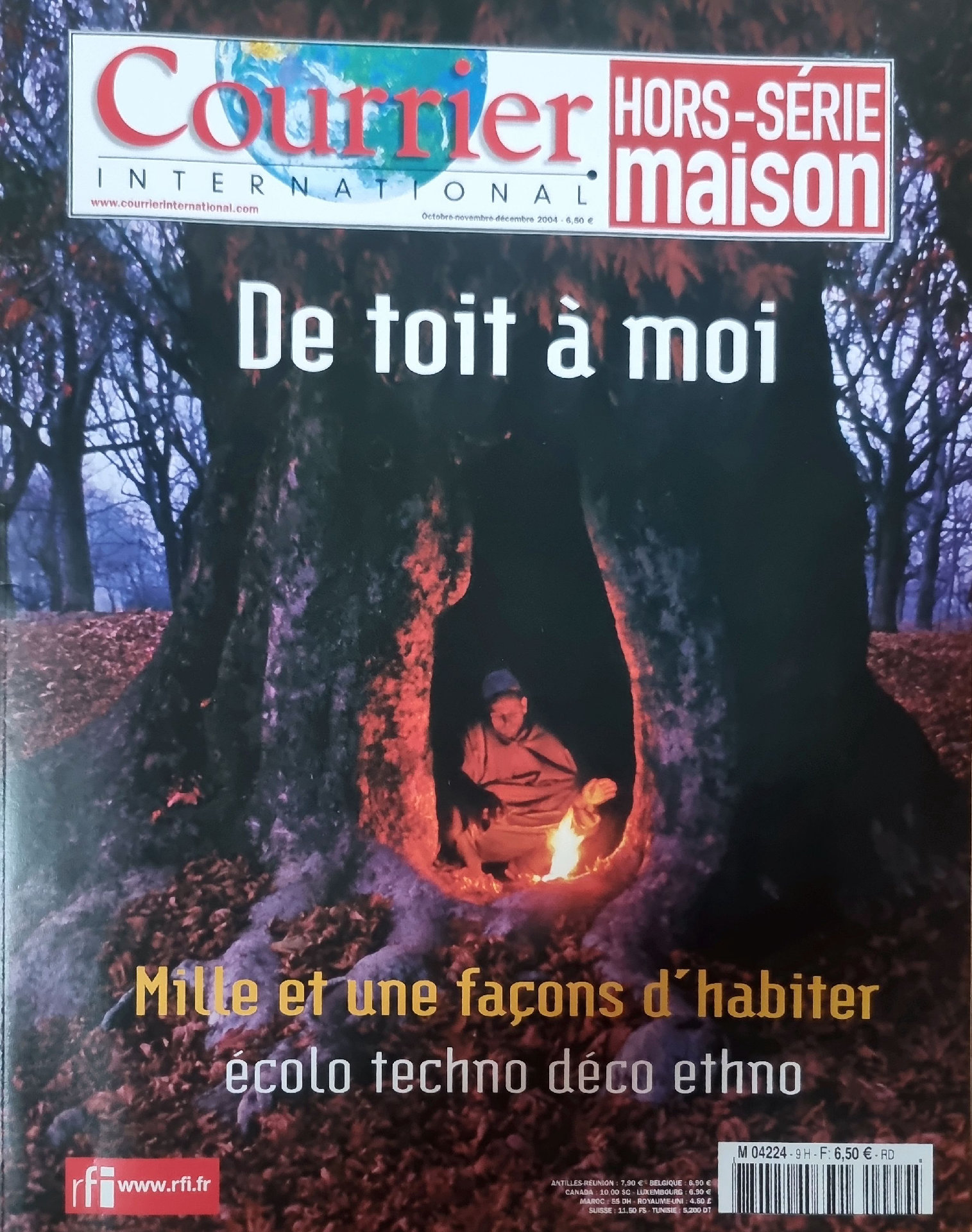 Courrier International HORS-SÉRIE maison : De toit à moi – Mille et une façons d&rsquo;habiter écolo techno déco ethno