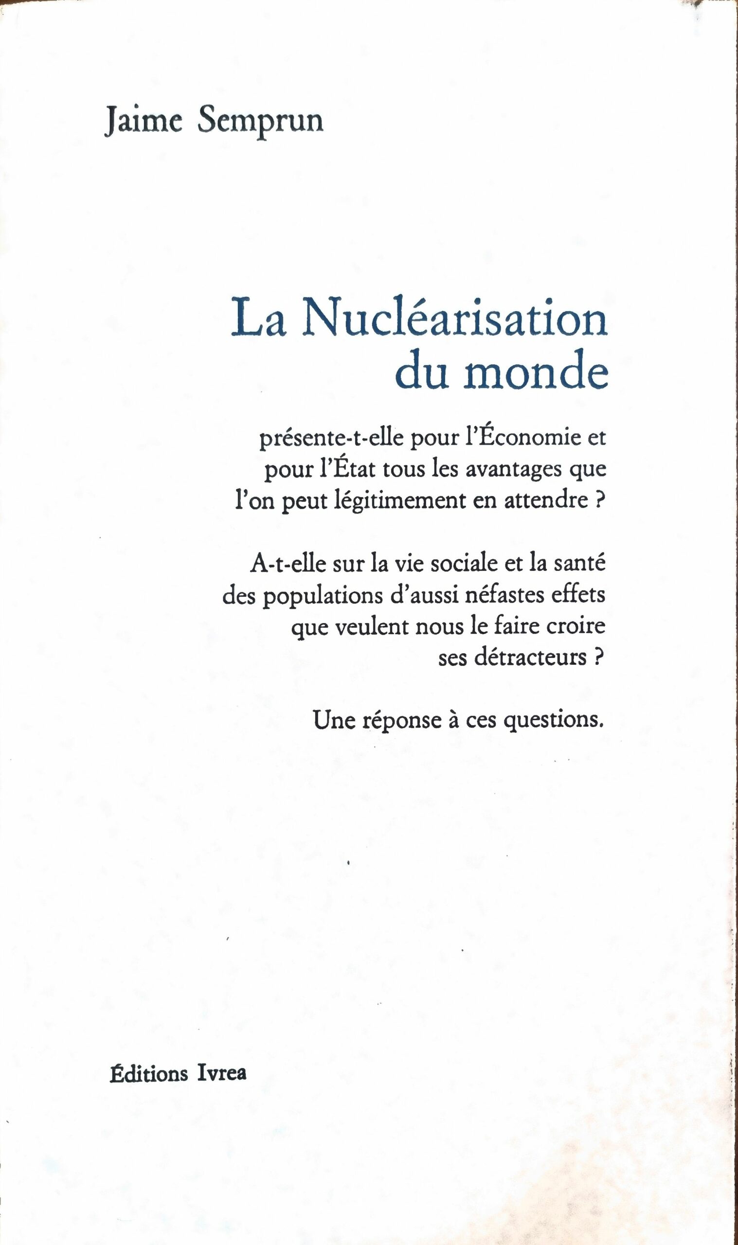 La Nucléarisation du monde