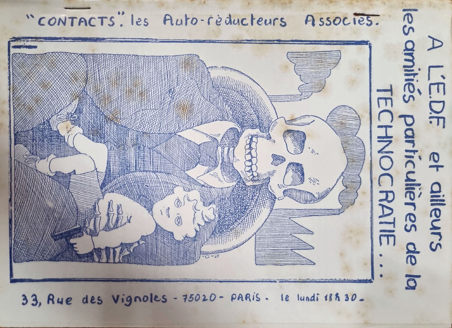 « CONTACTS »: les Auto-réducteurs Associés. A L&rsquo;E.D.F. et ailleurs les amitiés particulières de la TECHNOCRATIE…