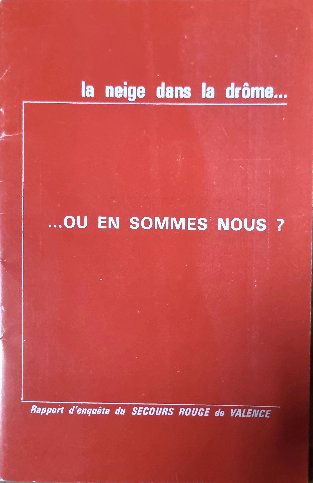 La neige dans la Drôme… ou en sommes-nous ?