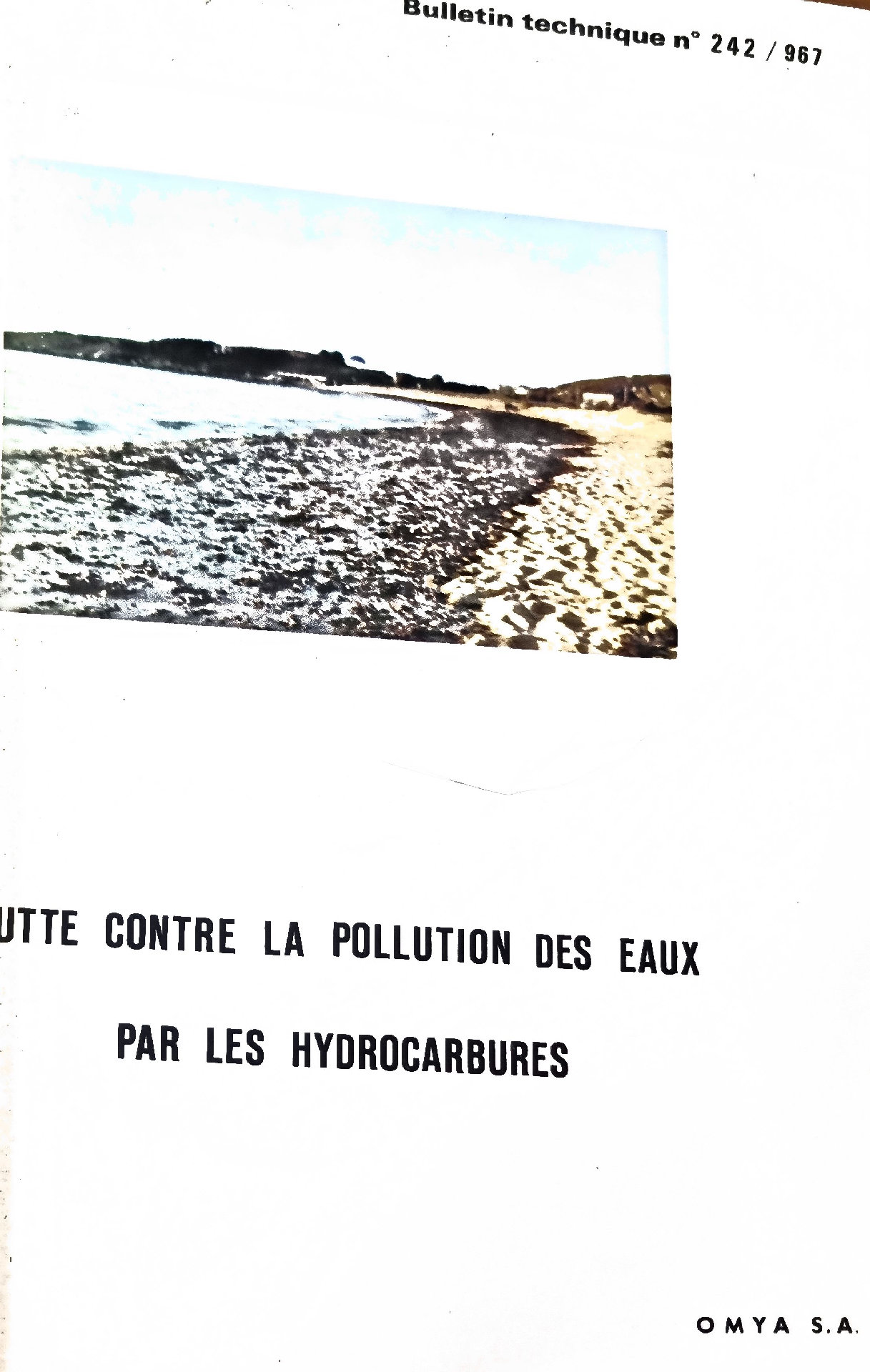 LUTTE CONTRE LA POLLUTION DES EAUX PAR LES HYDROCARBURES