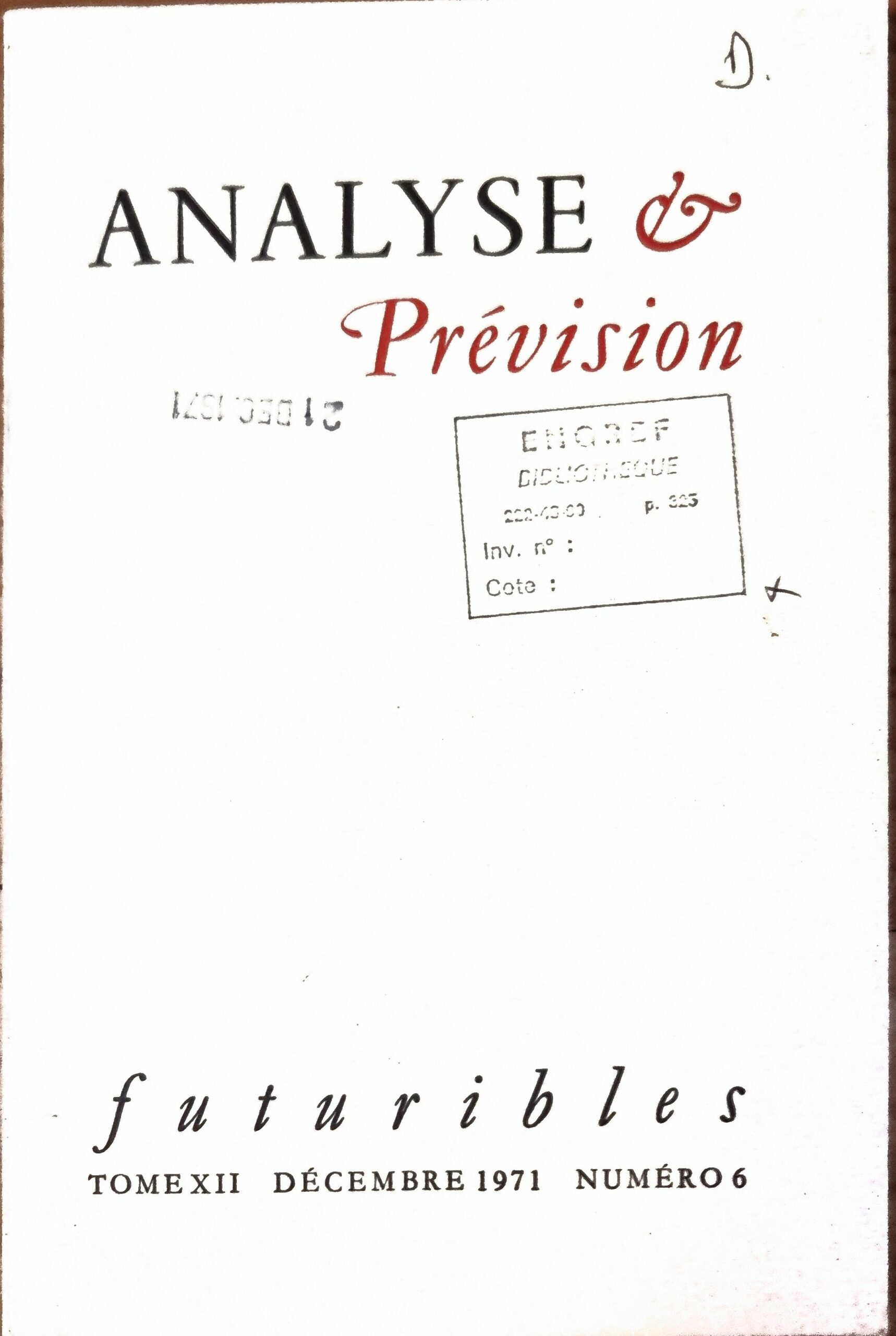 Analyse & Prévision
