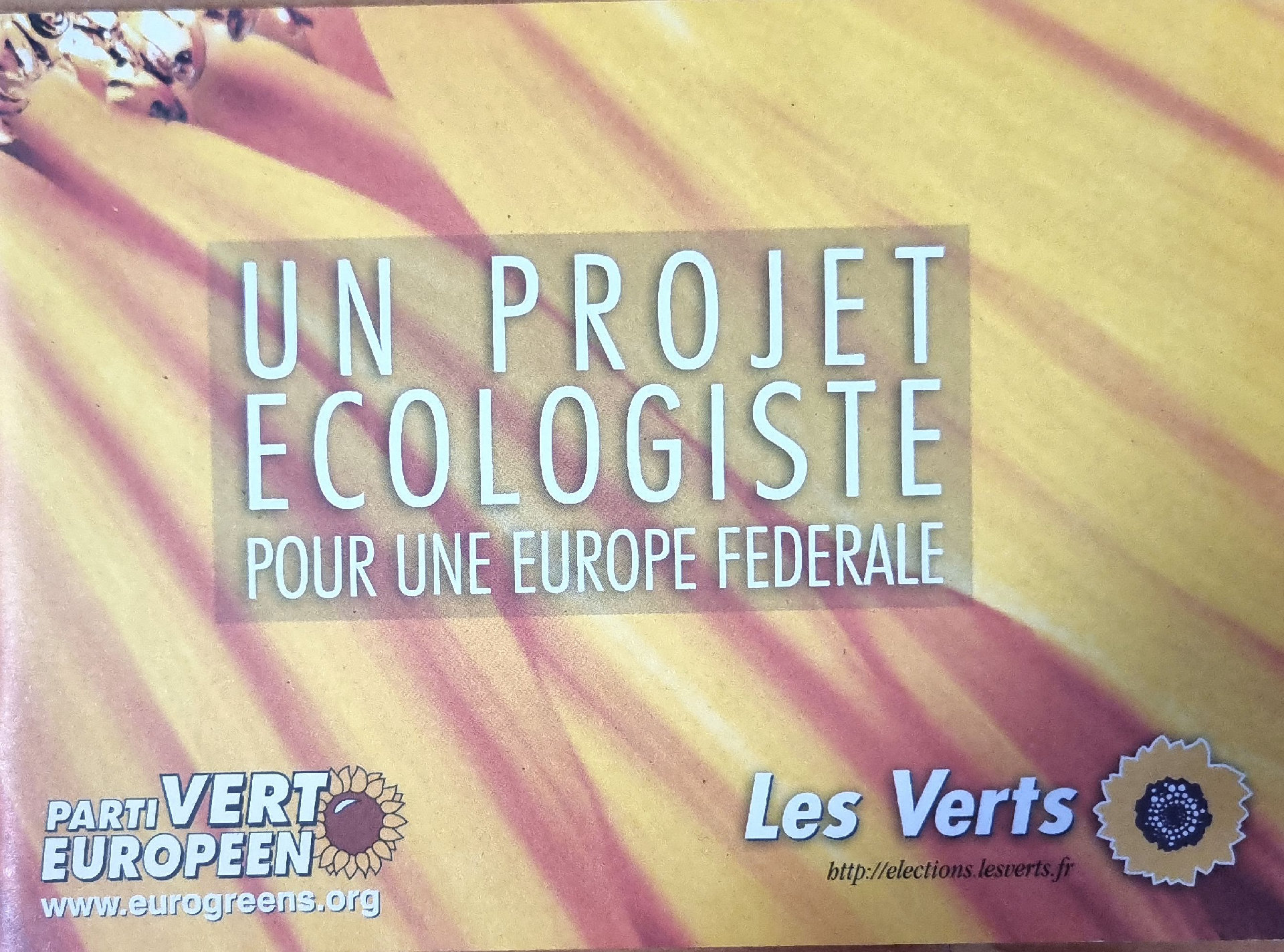 Un projet écologiste pour une Europe fédérale