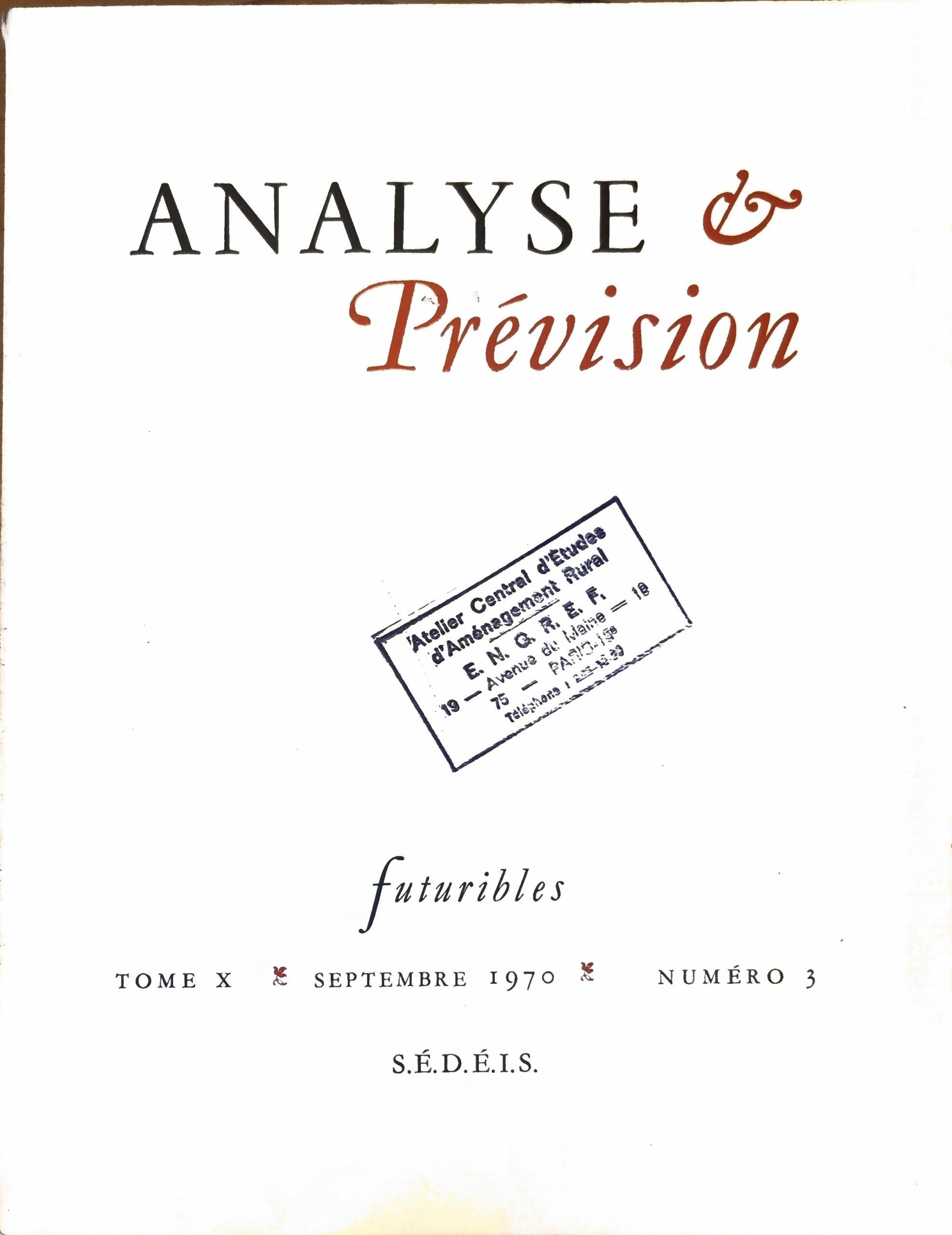 Analyse & Prévision